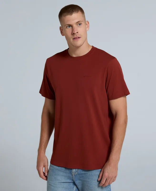 Icon Mens Plain T-Shirt - Dark Red sold by Animal