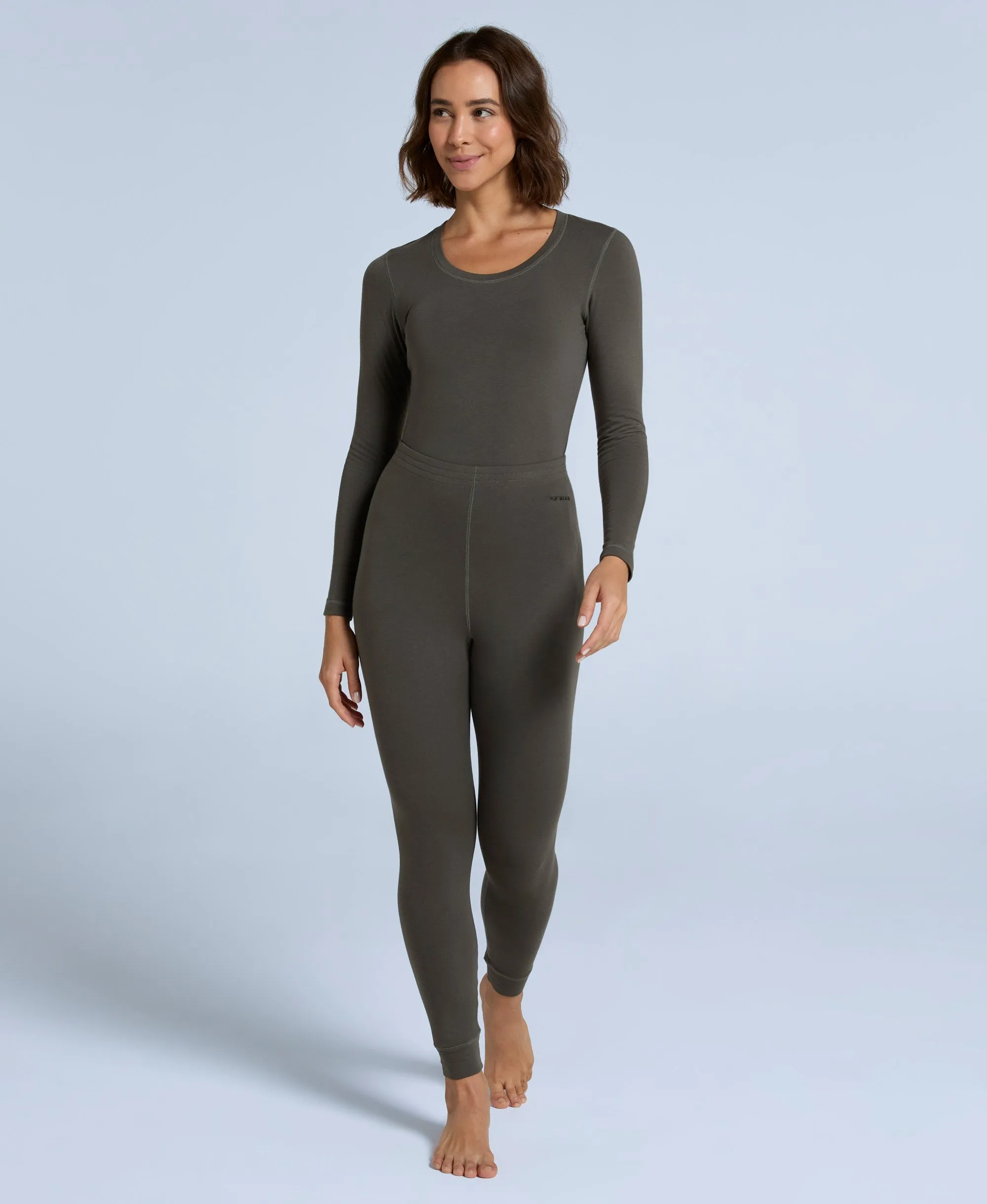 Blaze Womens Base Layer Pants - Dark Khaki sold by Animal product image thumbnail 2