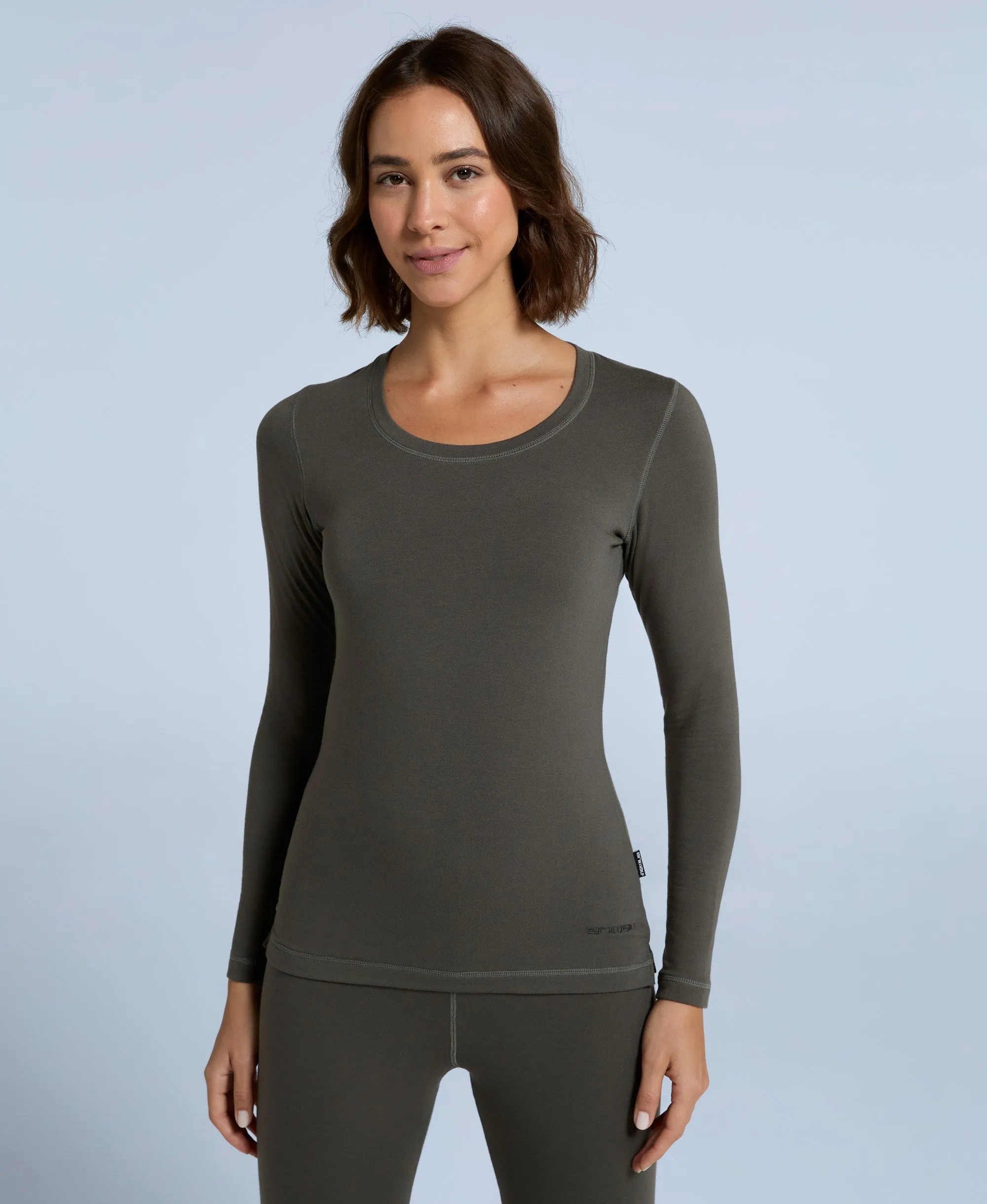 Blaze Womens Base Layer Top - Dark Khaki sold by Animal
