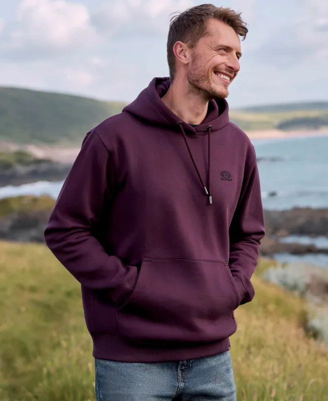 Nick Mens Heavyweight Hoodie - Burgundy sold by Animal