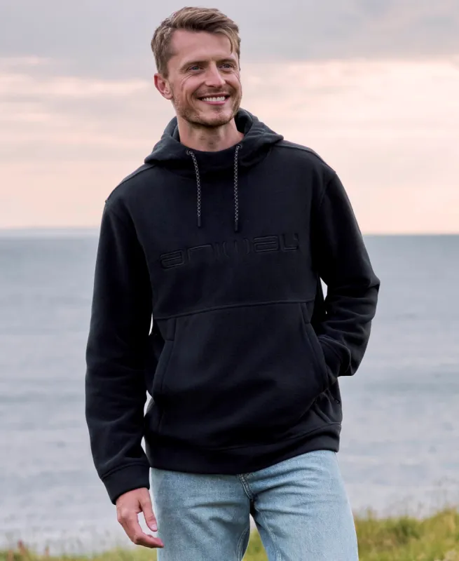 Louis Mens Fleece Hoodie - Black sold by Animal