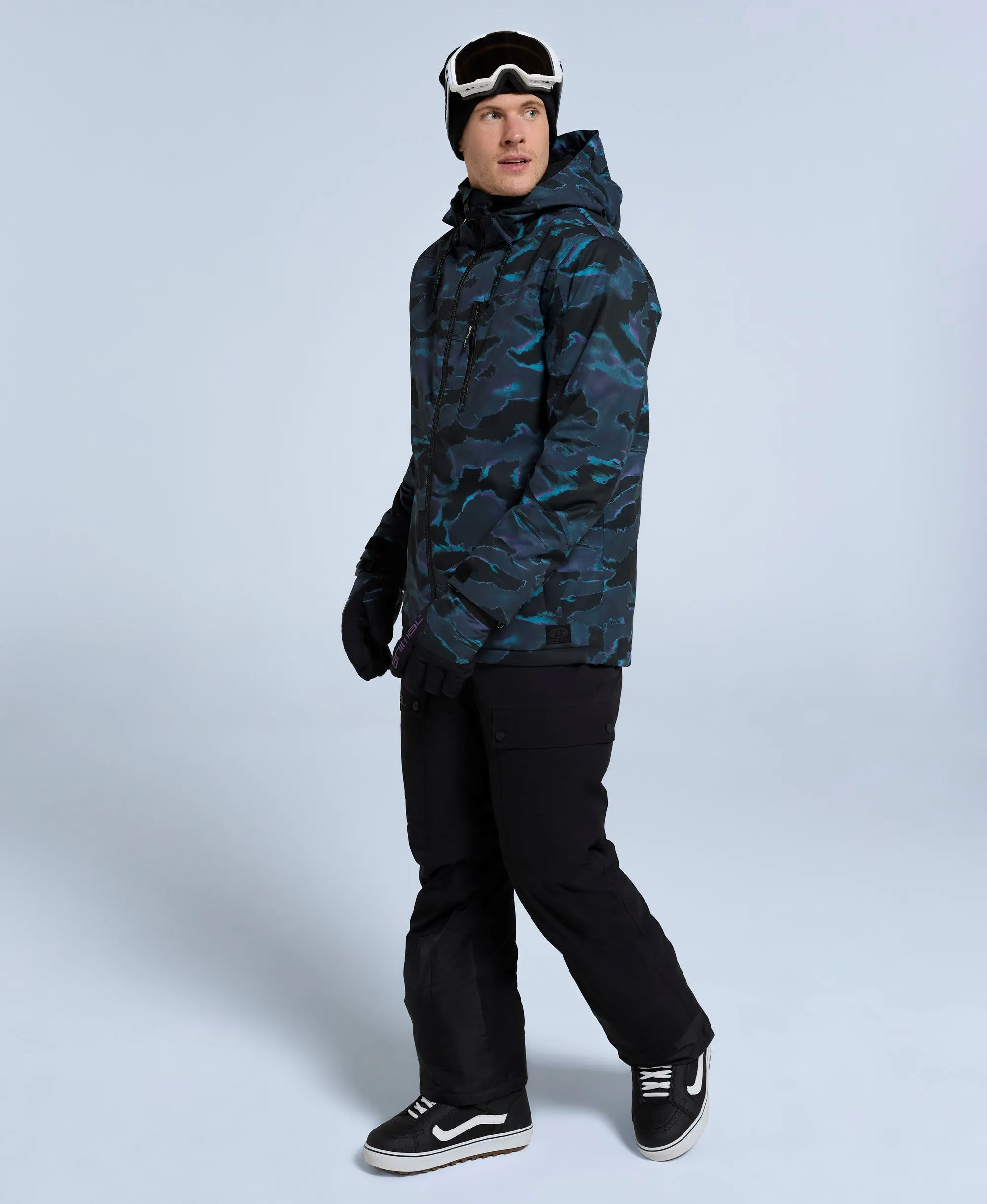 Laxx Mens Printed Snow Jacket - Charcoal sold by Animal product image thumbnail 2