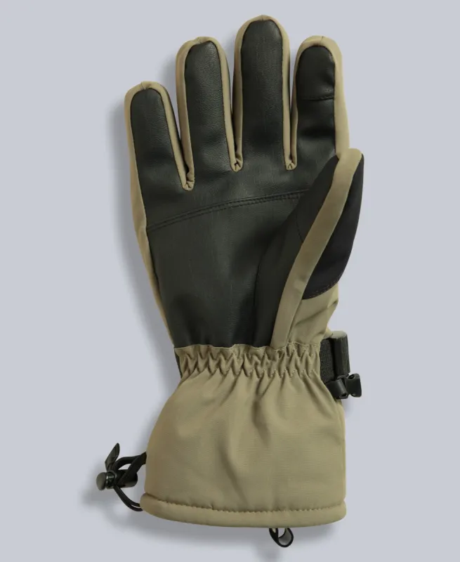 Mens Edge Snow Gloves - Khaki sold by Animal