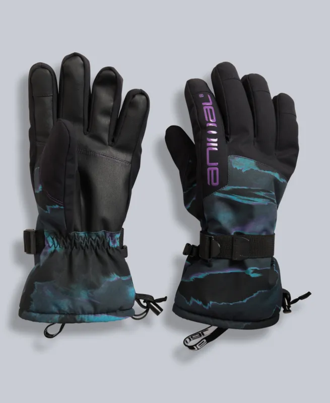 Iced Mens Snow Gloves - Charcoal sold by Animal
