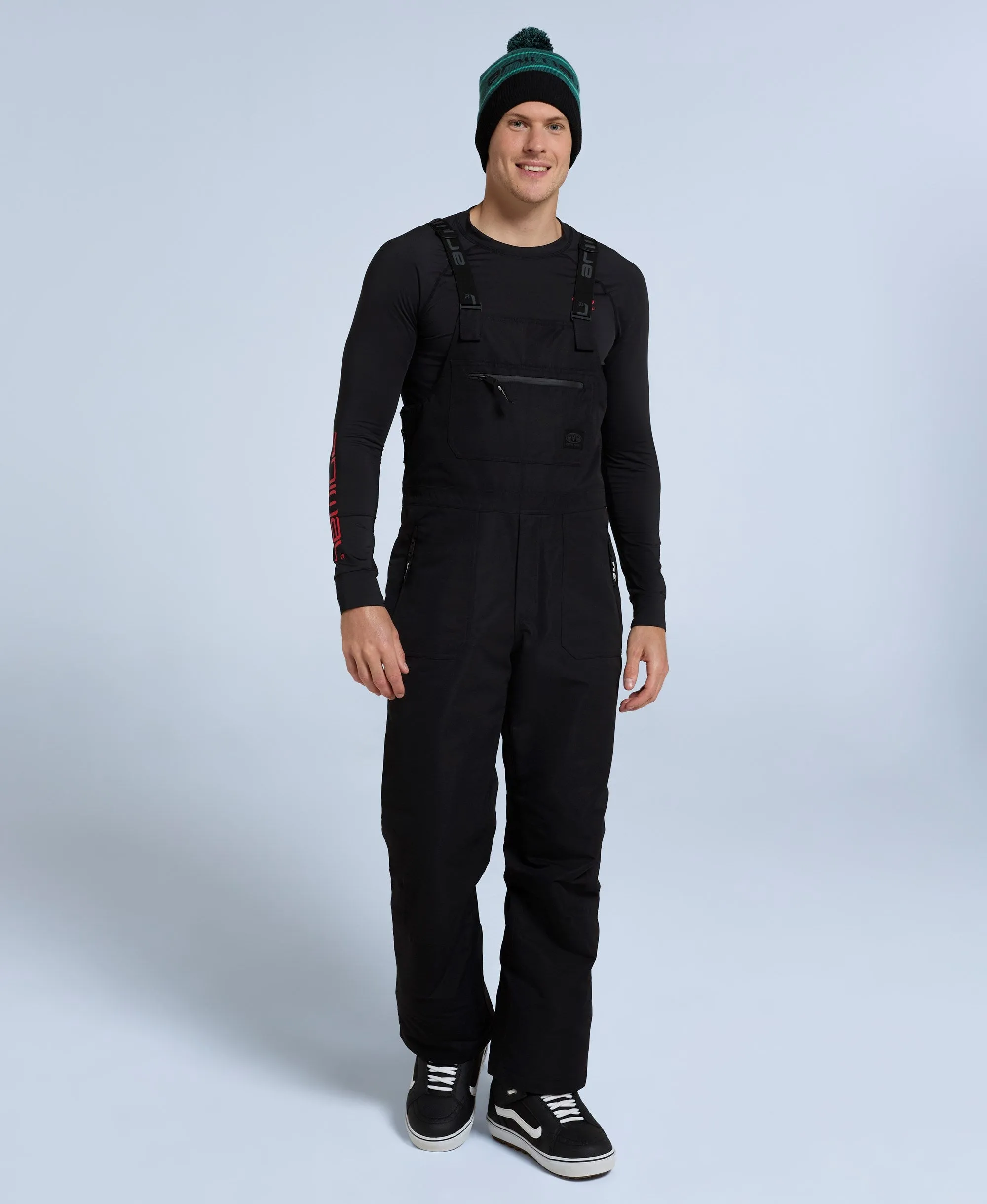 Carve Mens Bib Front Ski Pants - Black sold by Animal product image thumbnail 3