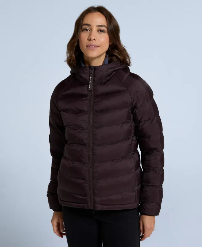 Light Cloud Cosi Womens Padded Jacket - Dark Purple sold by Animal