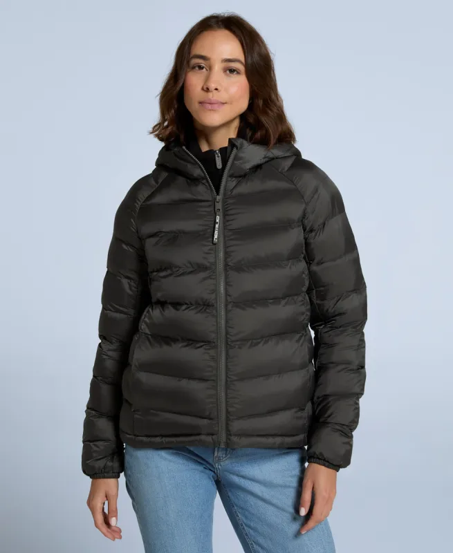 Light Cloud Cosi Womens Padded Jacket - Dark Khaki sold by Animal