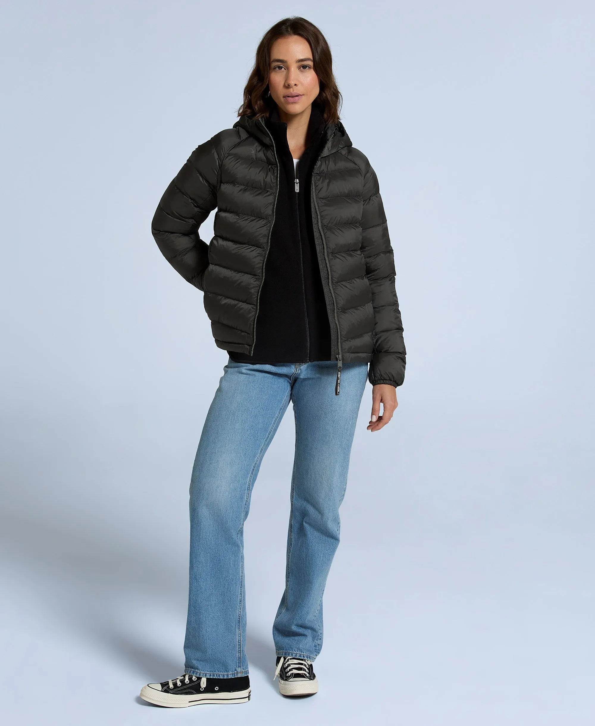 Light Cloud Cosi Womens Padded Jacket - Dark Khaki sold by Animal product image thumbnail 2