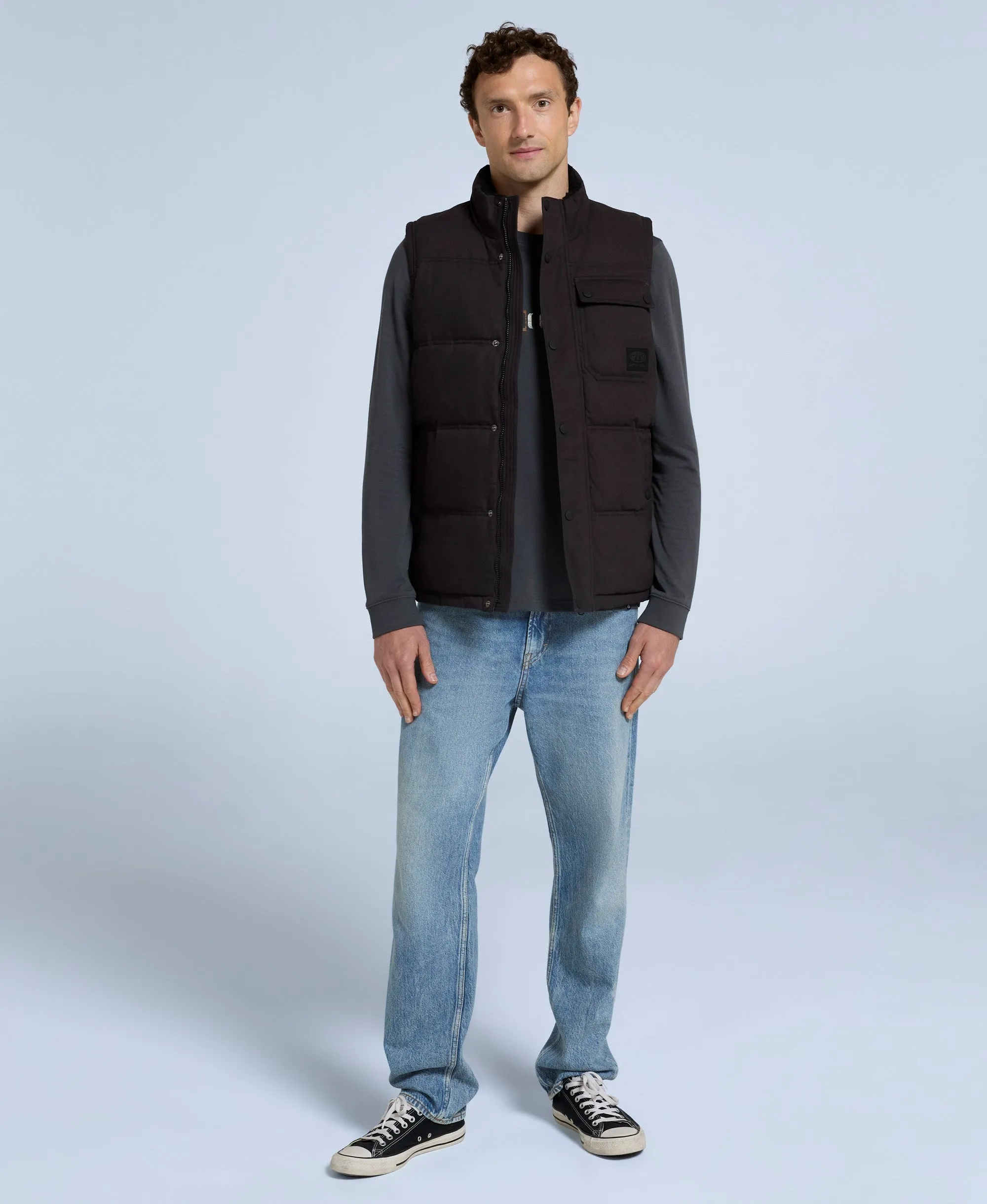 Fistral Mens Cotton Padded Borg Lined Gilet - Black sold by Animal product image thumbnail 3