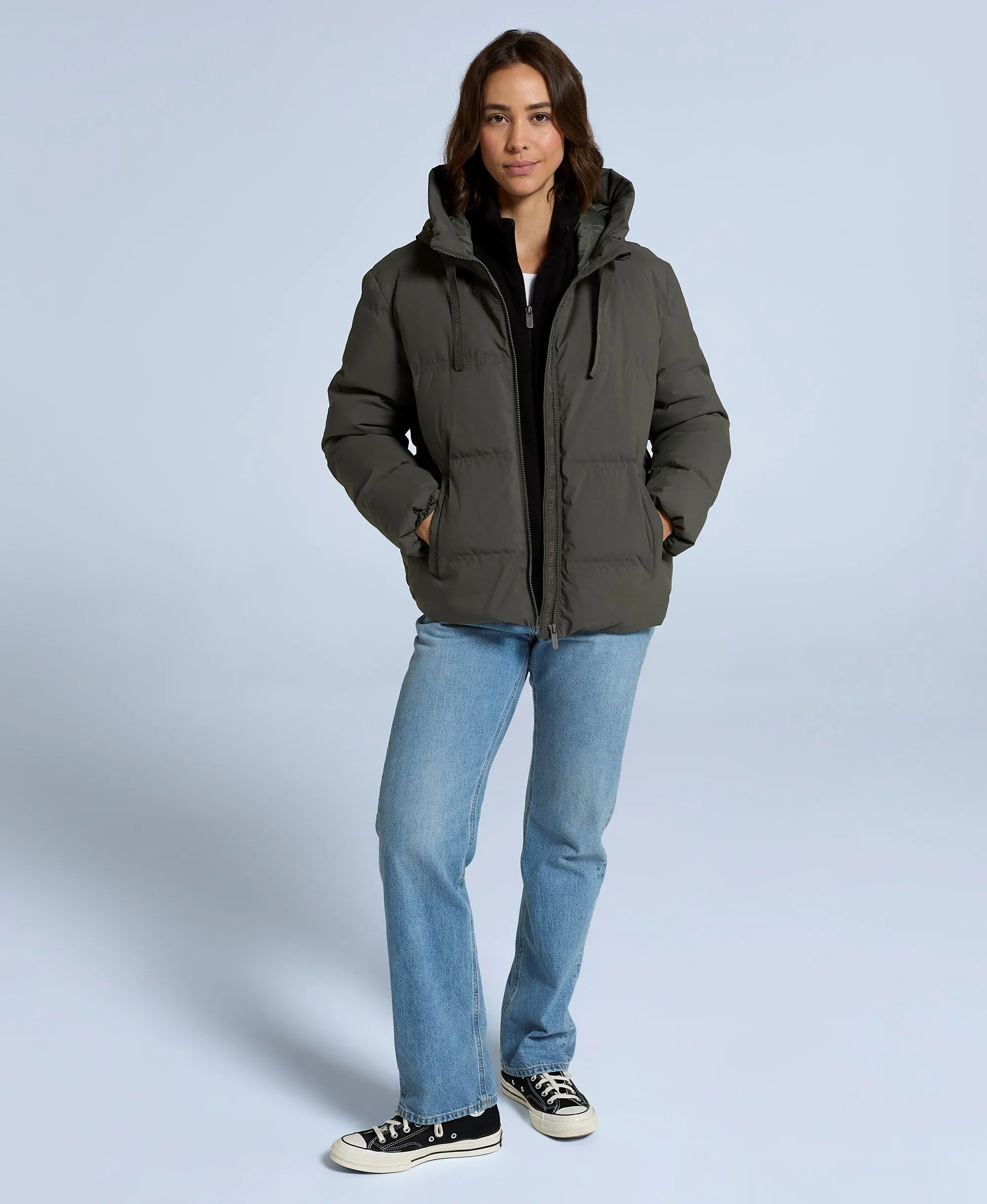 Cosi Cloud Womens Down Jacket - Dark Khaki sold by Animal product image thumbnail 4