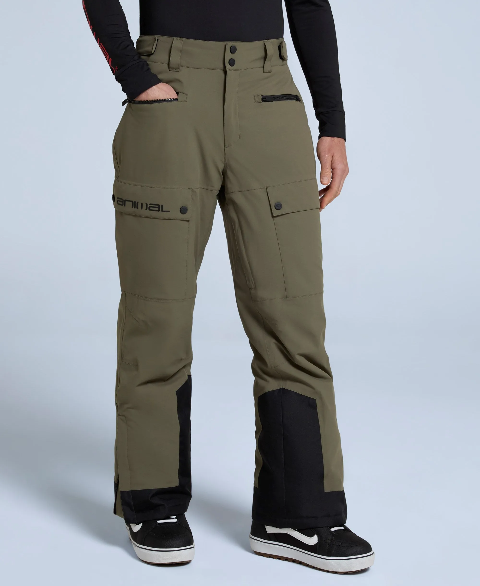 Glaze Mens Snow Pants - Khaki sold by Animal product image thumbnail 2