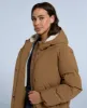 Cocoon Womens Borg Lined Padded Coat - Tan sold by Animal