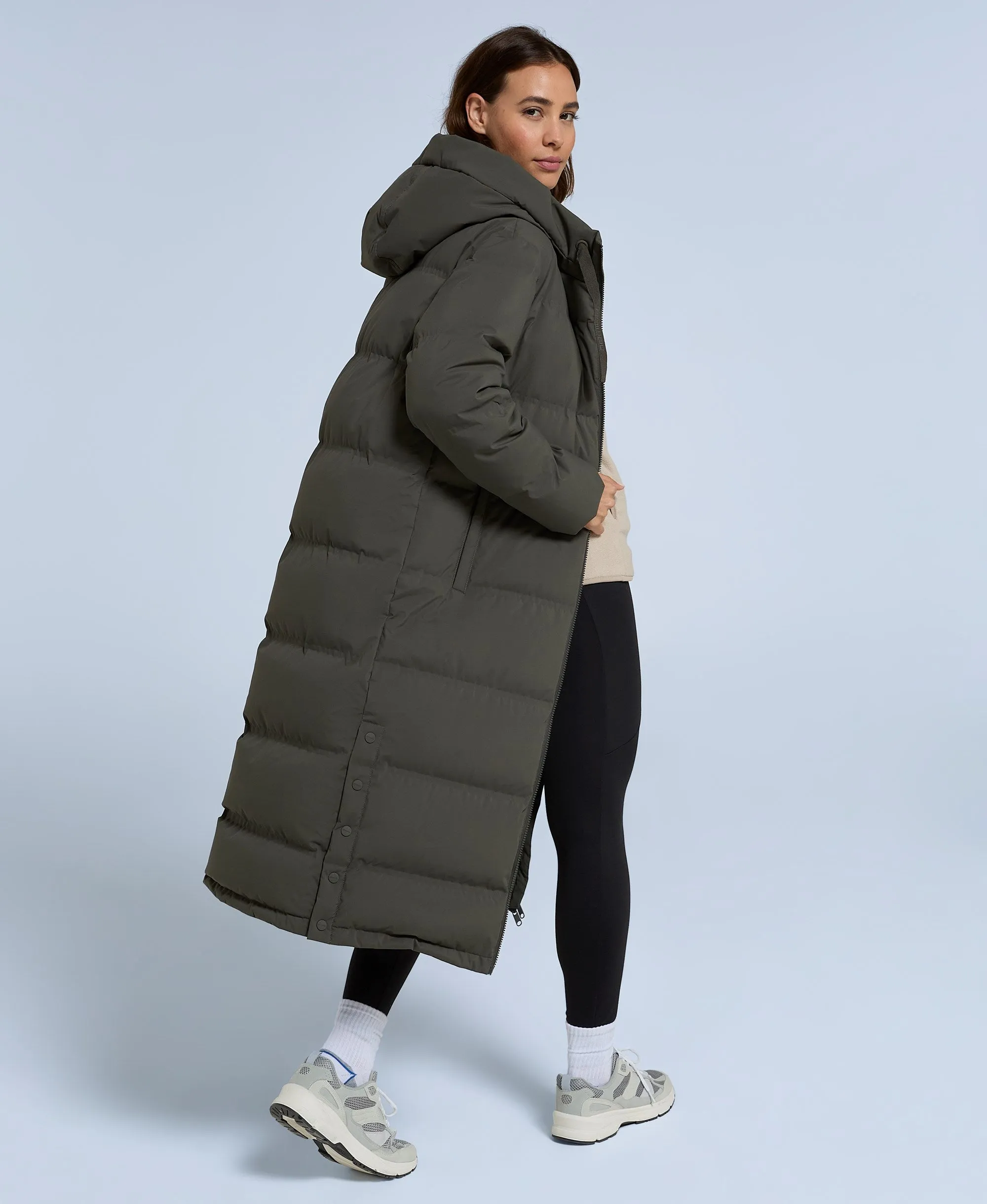 Cosi Cloud Womens RDS Down Coat - Dark Khaki sold by Animal product image thumbnail 3