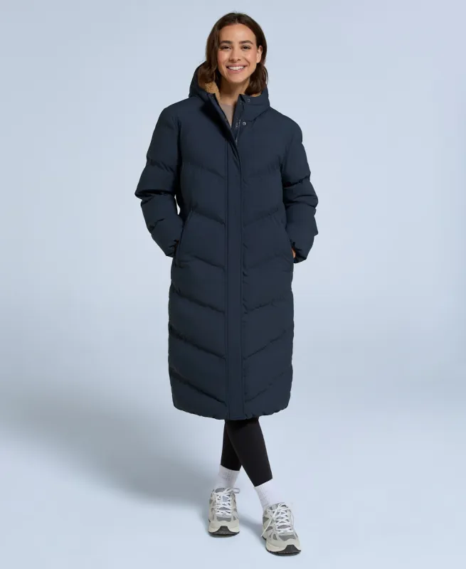Cocoon Womens Borg Lined Padded Coat - Navy sold by Animal