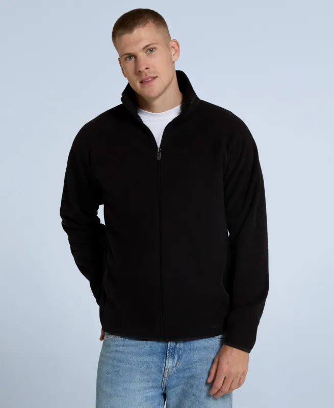 Stockholm Mens Full-Zip Fleece - Jet Black sold by Animal