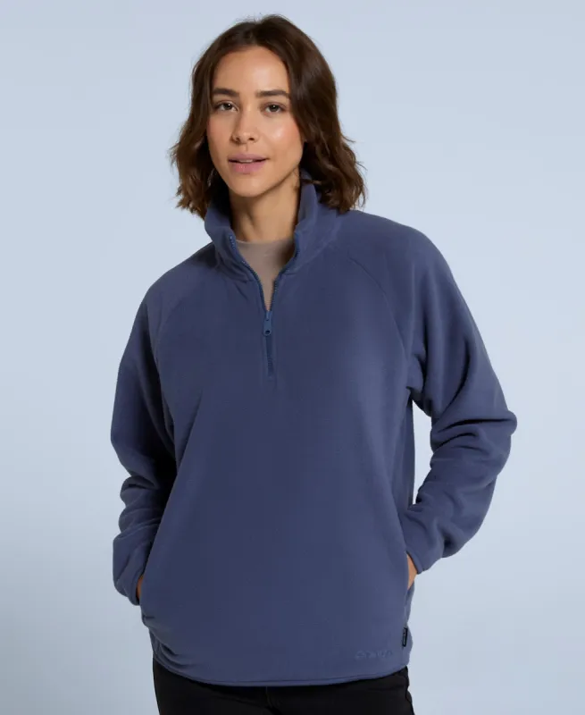 Stockholm Women’s Half-Zip Fleece - Navy sold by Animal