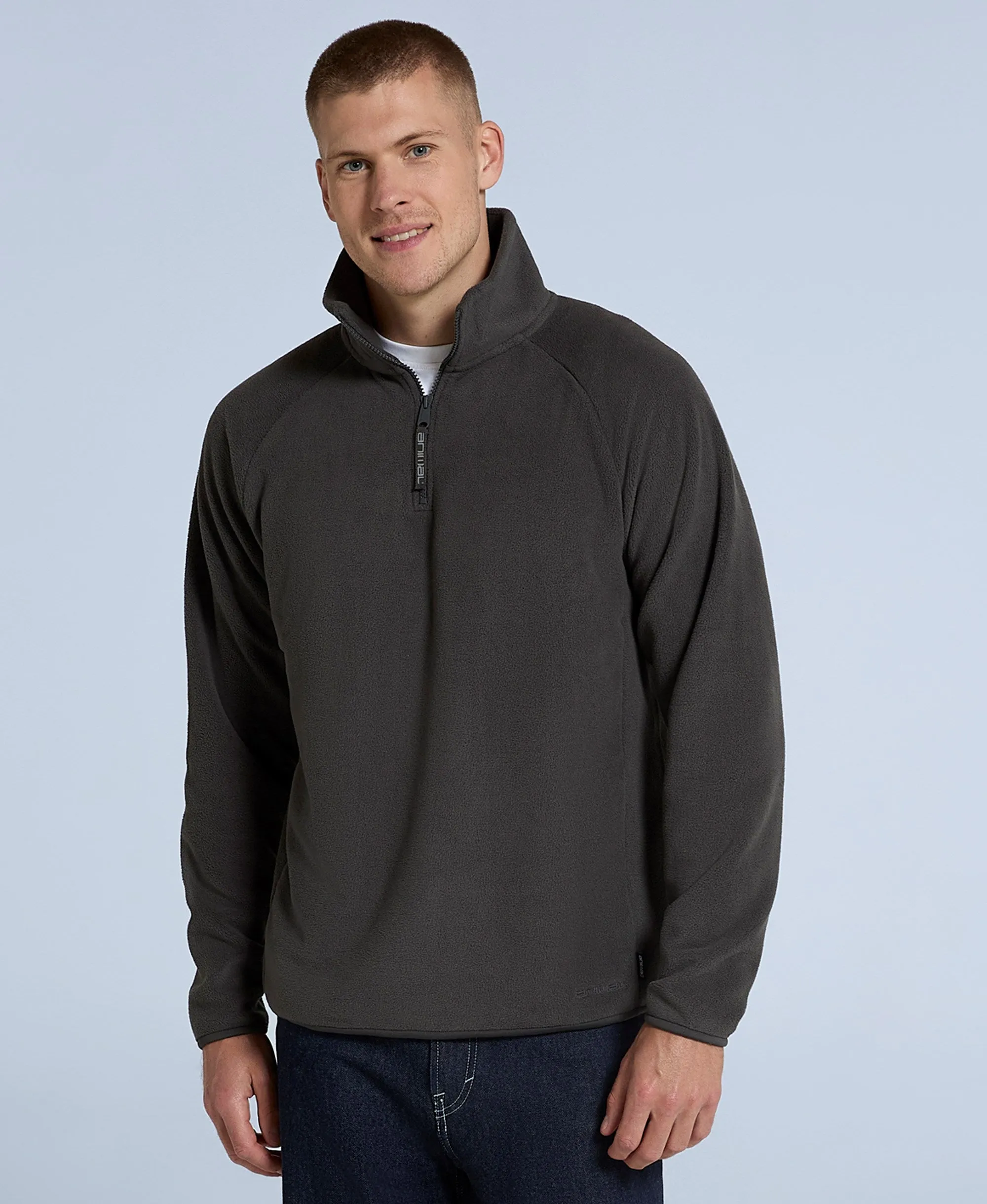 Stockholm Mens Half-Zip Fleece - Dark Grey sold by Animal product image thumbnail 3