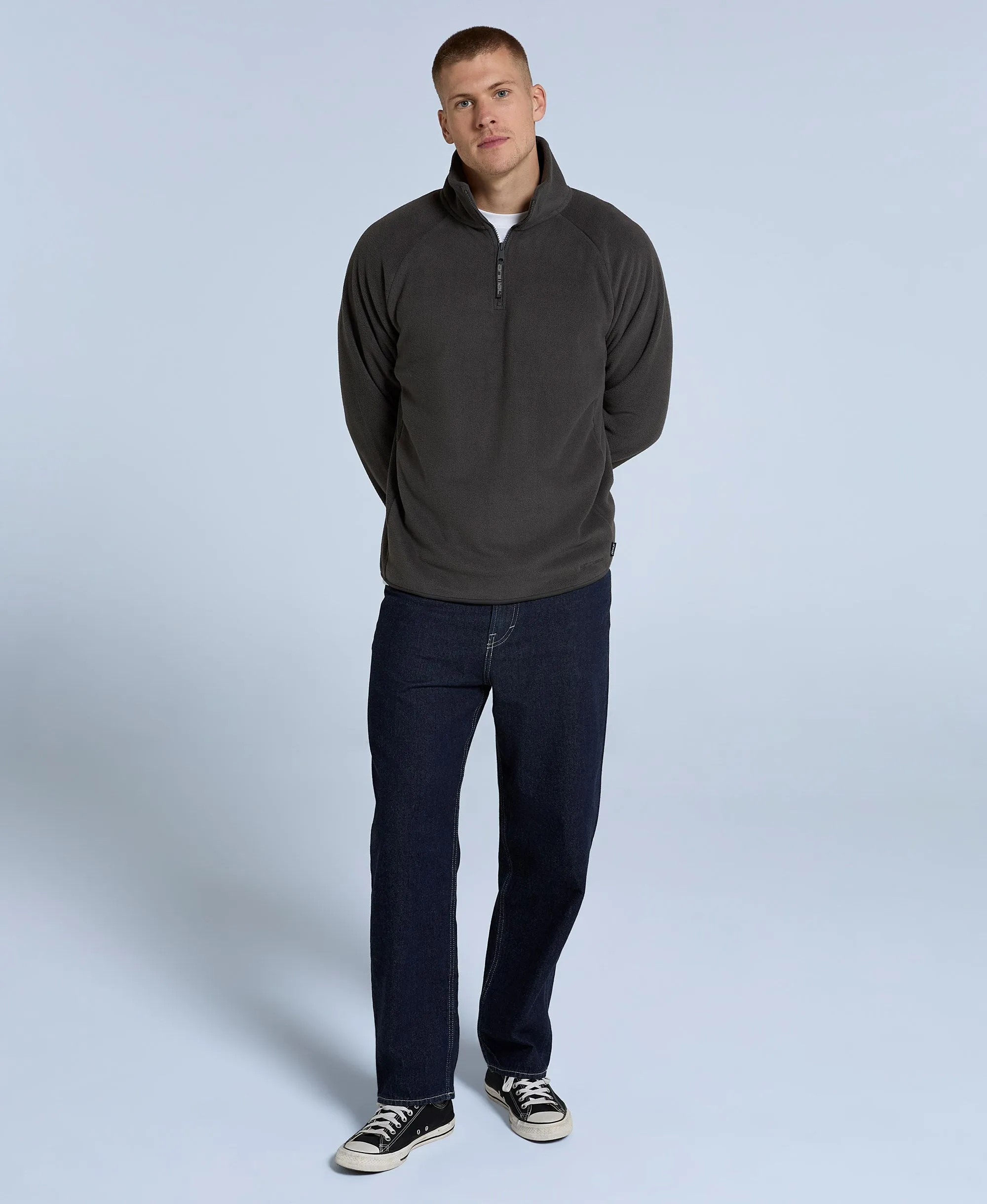 Stockholm Mens Half-Zip Fleece - Dark Grey sold by Animal product image thumbnail 2