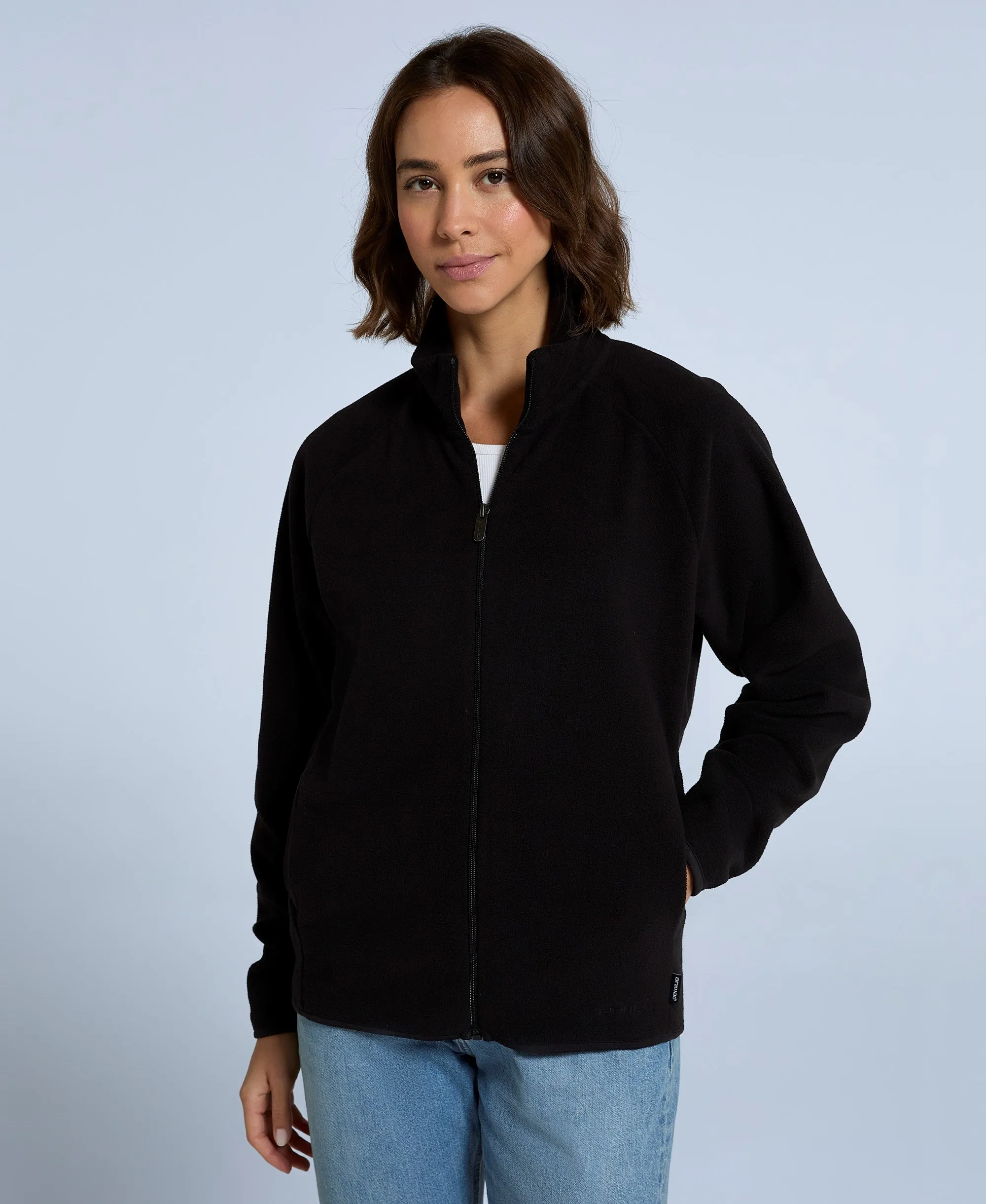Stockholm Womens Full-Zip Fleece - Jet Black sold by Animal product image thumbnail 3