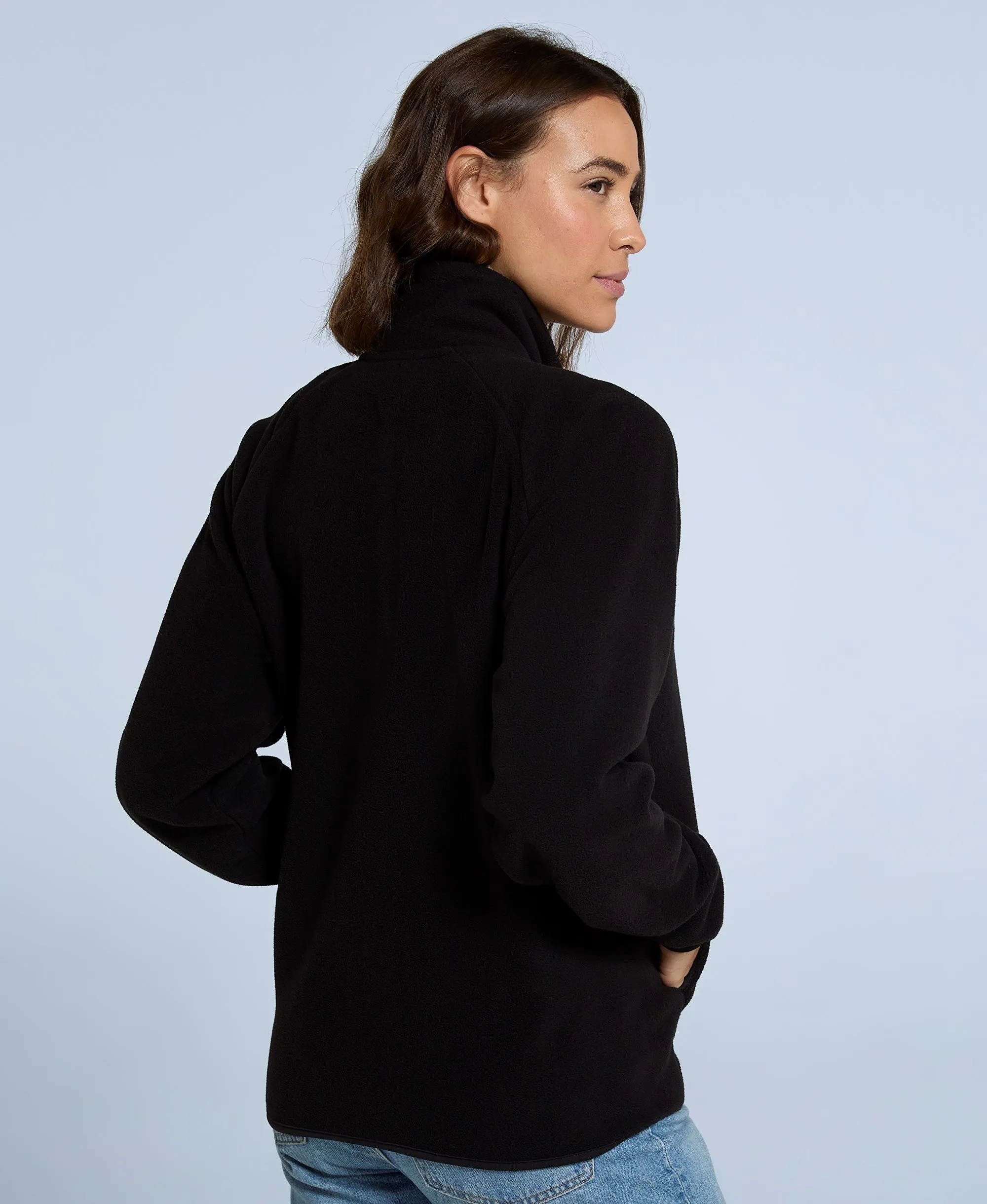 Stockholm Womens Full-Zip Fleece - Jet Black sold by Animal product image thumbnail 4