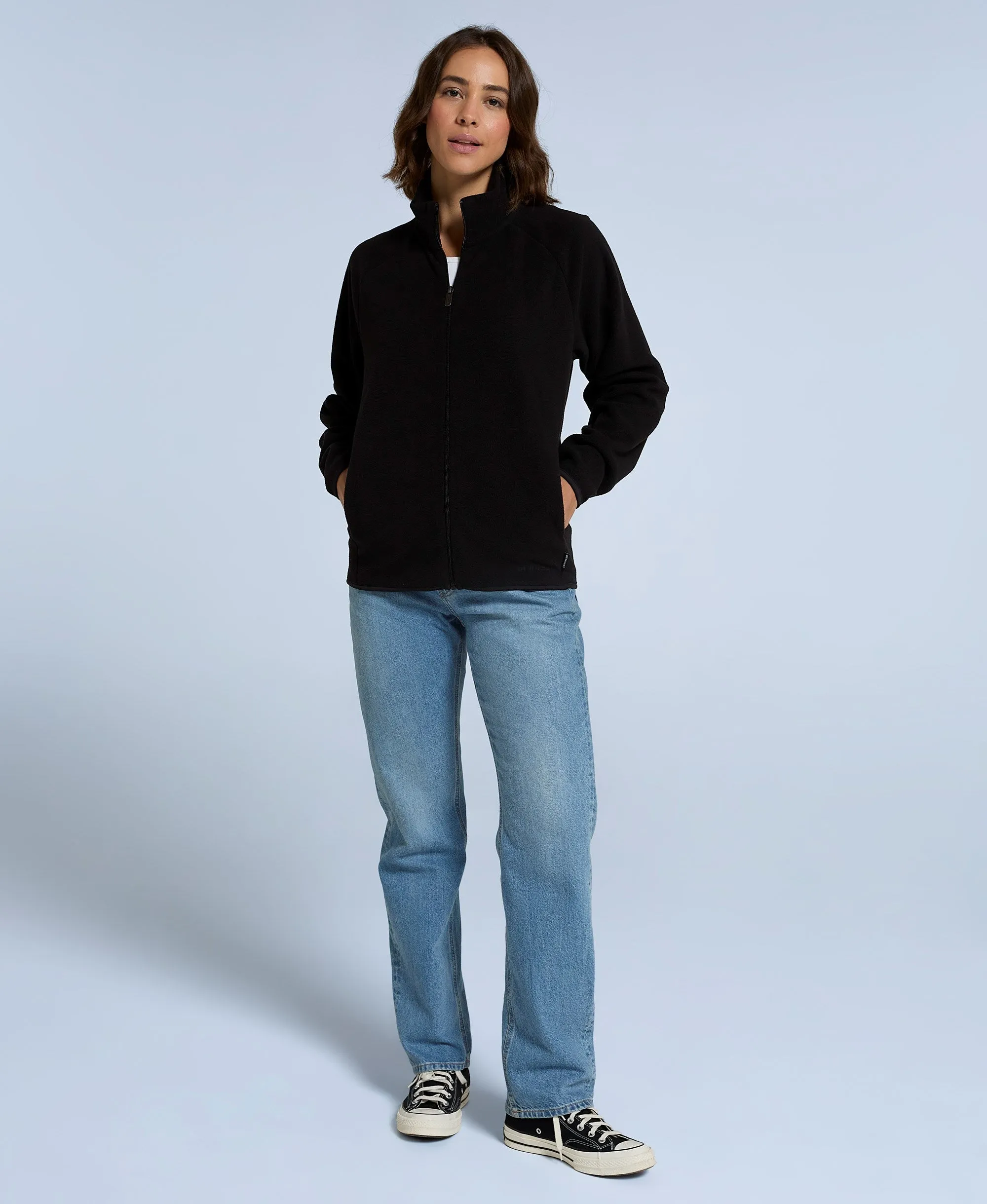 Stockholm Womens Full-Zip Fleece - Jet Black sold by Animal product image thumbnail 2