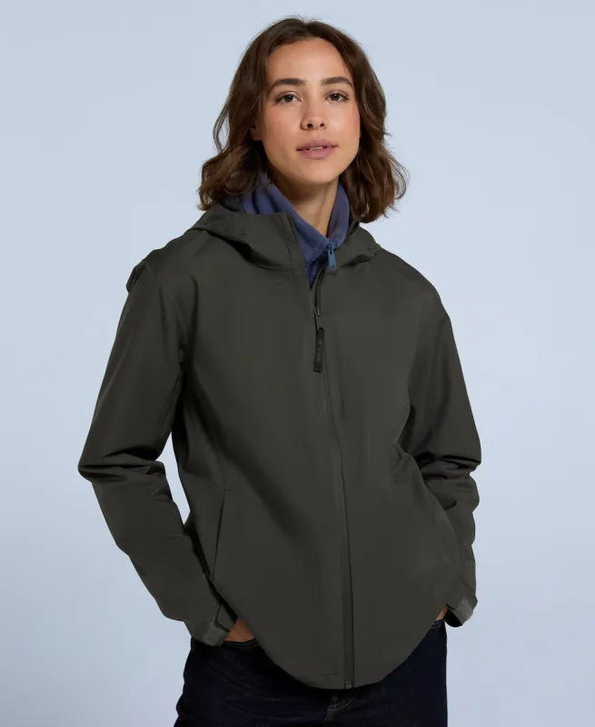 Elements Womens Waterproof Jacket - Dark Khaki sold by Animal