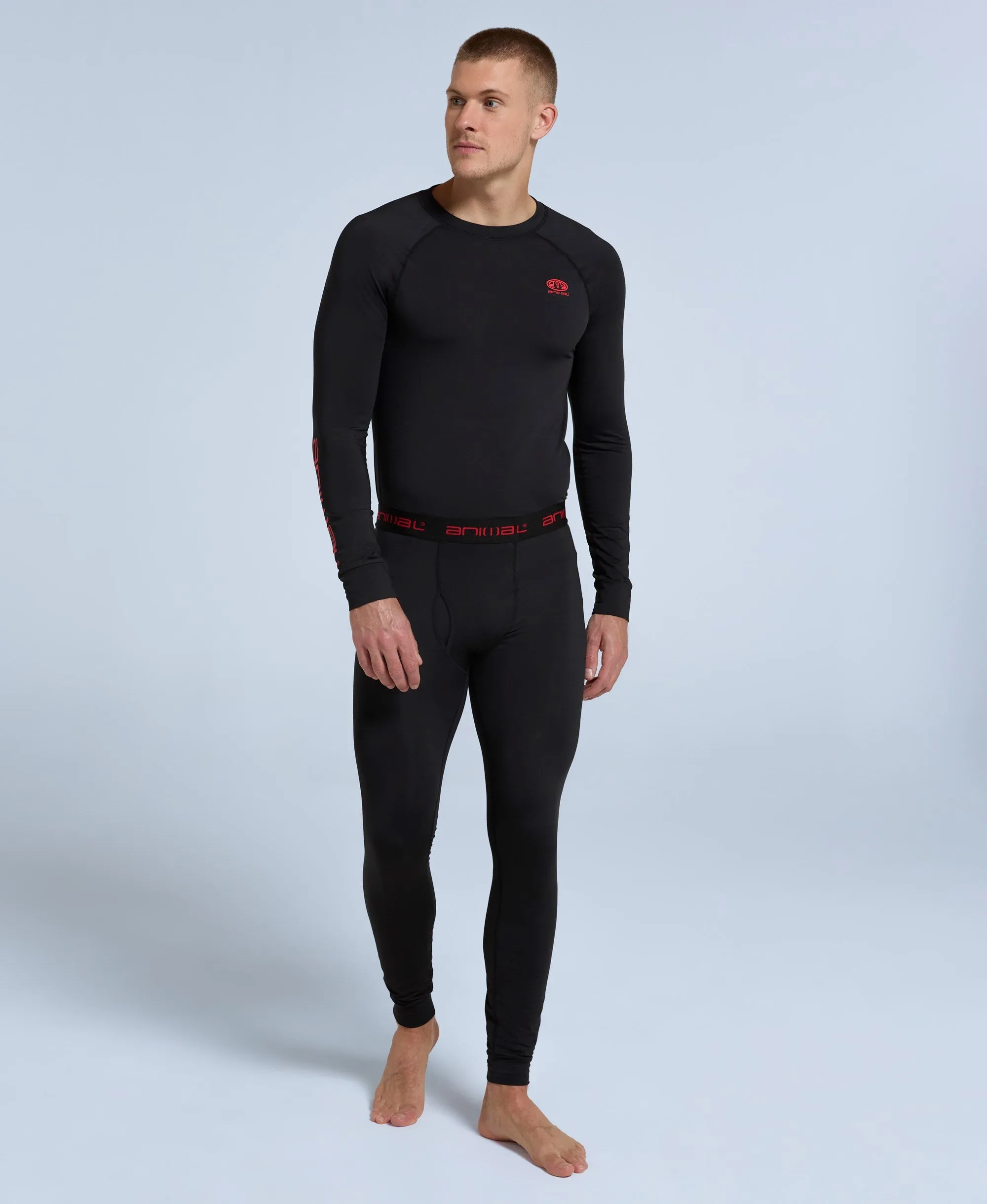 Off Piste Mens Base Layer Leggings - Black sold by Animal product image thumbnail 2