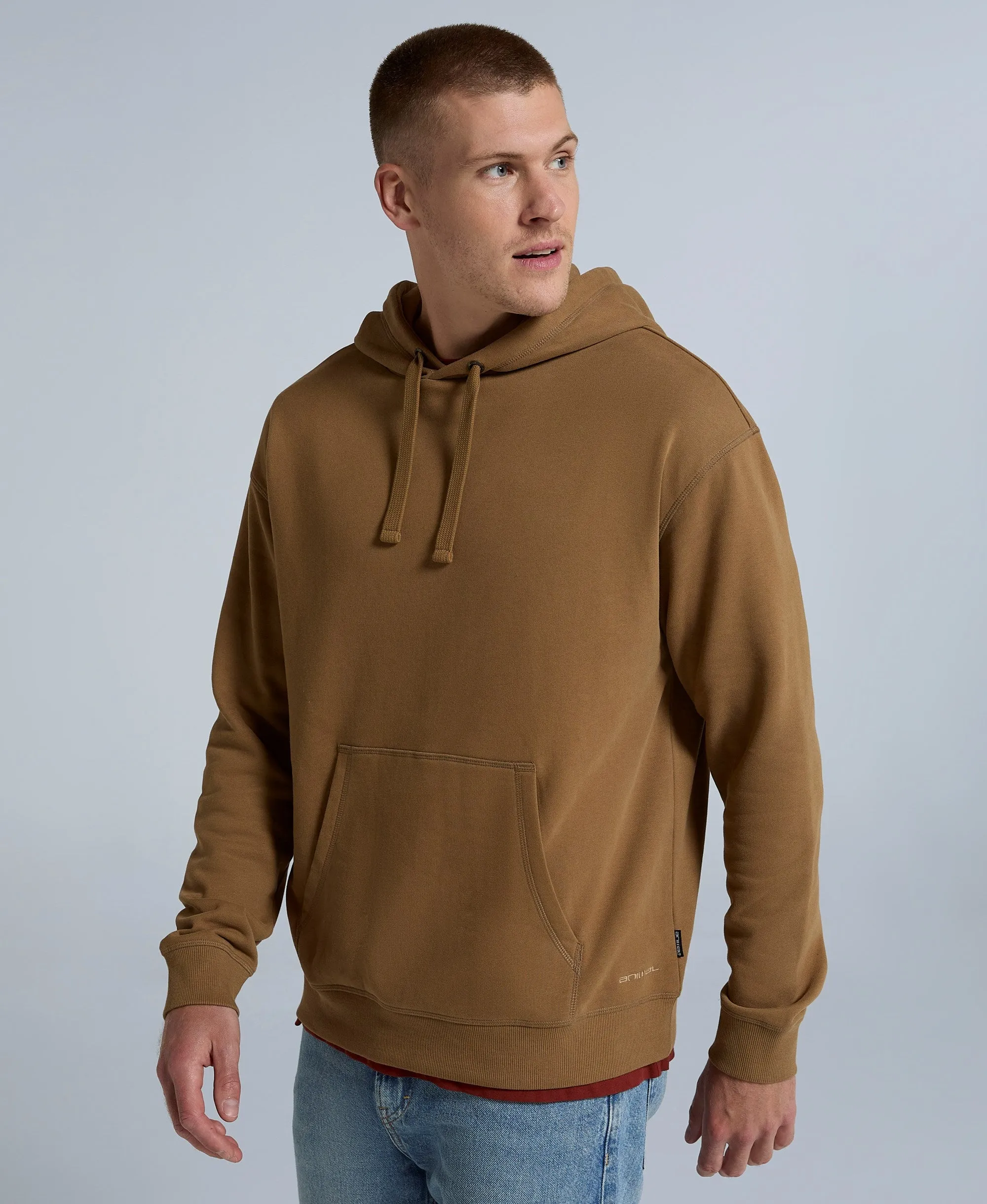 Icon Mens Drop Shoulder Hoodie - Taupe sold by Animal product image thumbnail 3