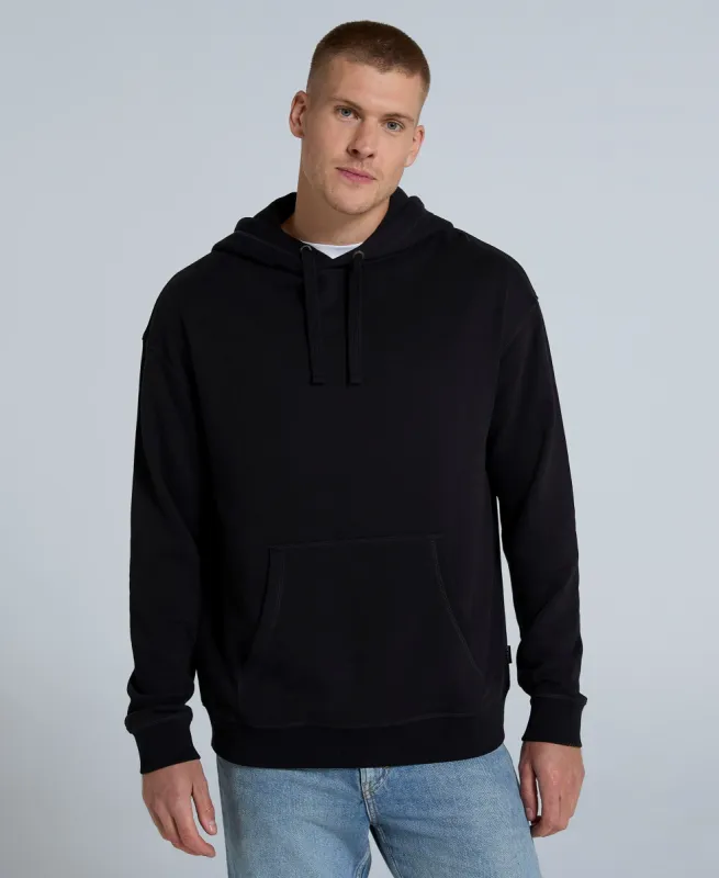 Icon Mens Drop Shoulder Hoodie - Jet Black sold by Animal