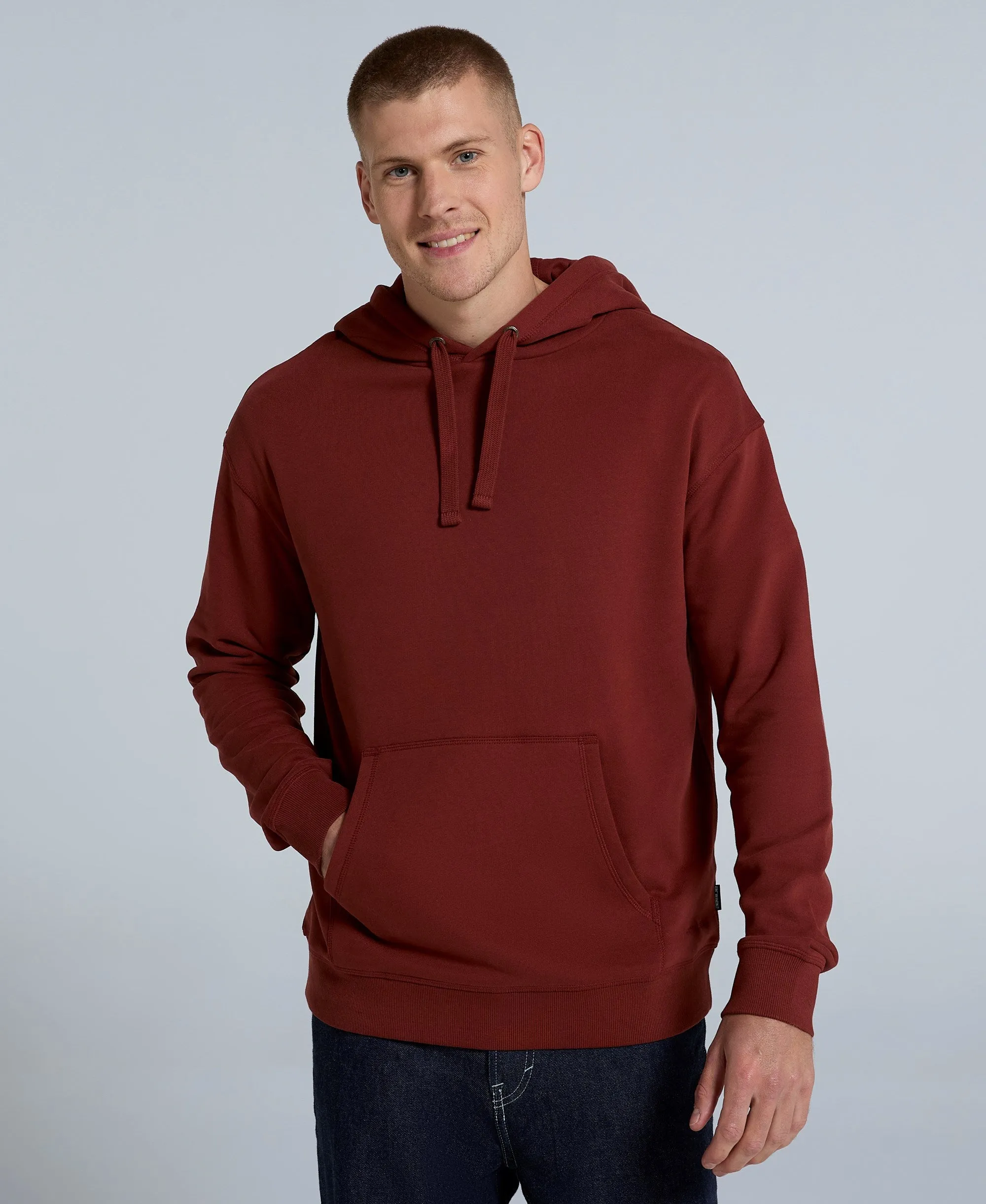 Icon Mens Drop Shoulder Hoodie - Dark Red sold by Animal product image thumbnail 3
