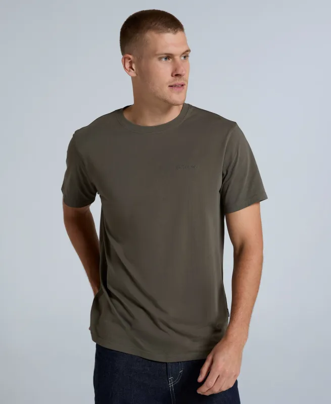 Icon Mens Logo T-Shirt - Dark Khaki sold by Animal