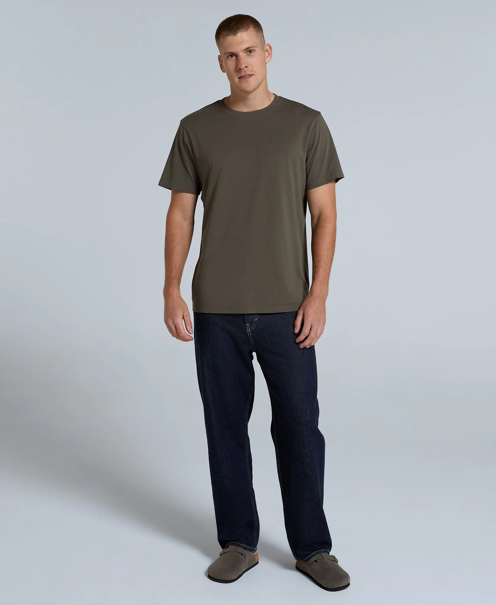 Icon Mens Logo T-Shirt - Dark Khaki sold by Animal product image thumbnail 2