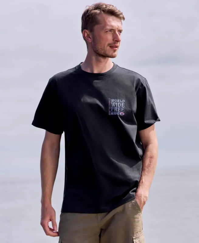 Chase Mens Relaxed T-Shirt - Jet Black sold by Animal