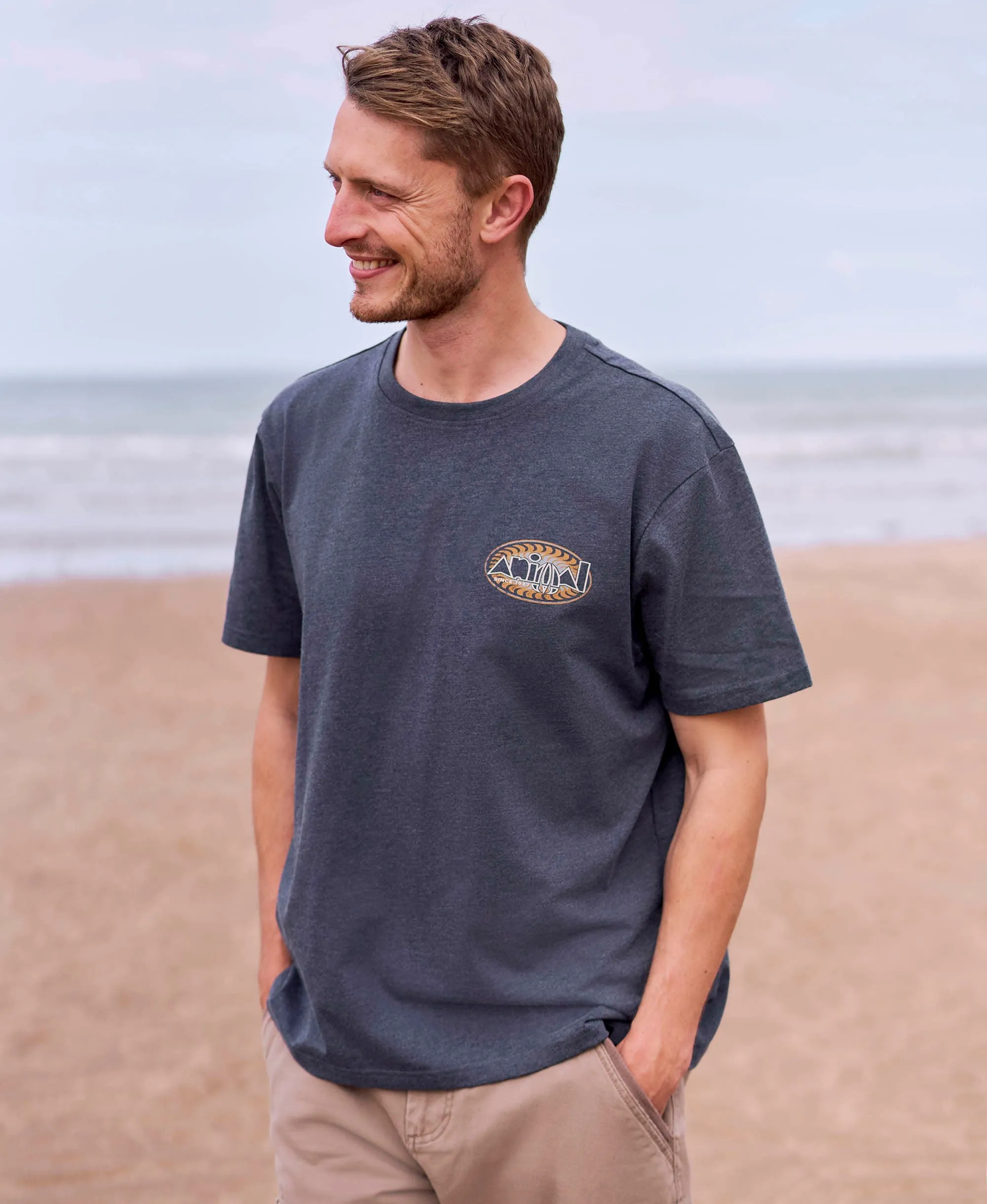 Chase Mens Relaxed T-Shirt - Dark Blue sold by Animal