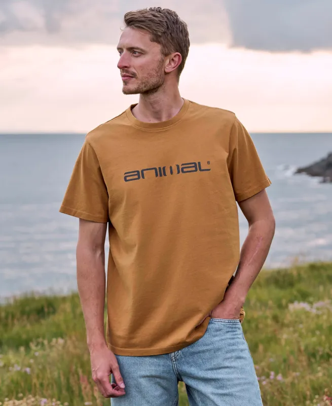 Leon Mens Relaxed T-Shirt - Mustard sold by Animal