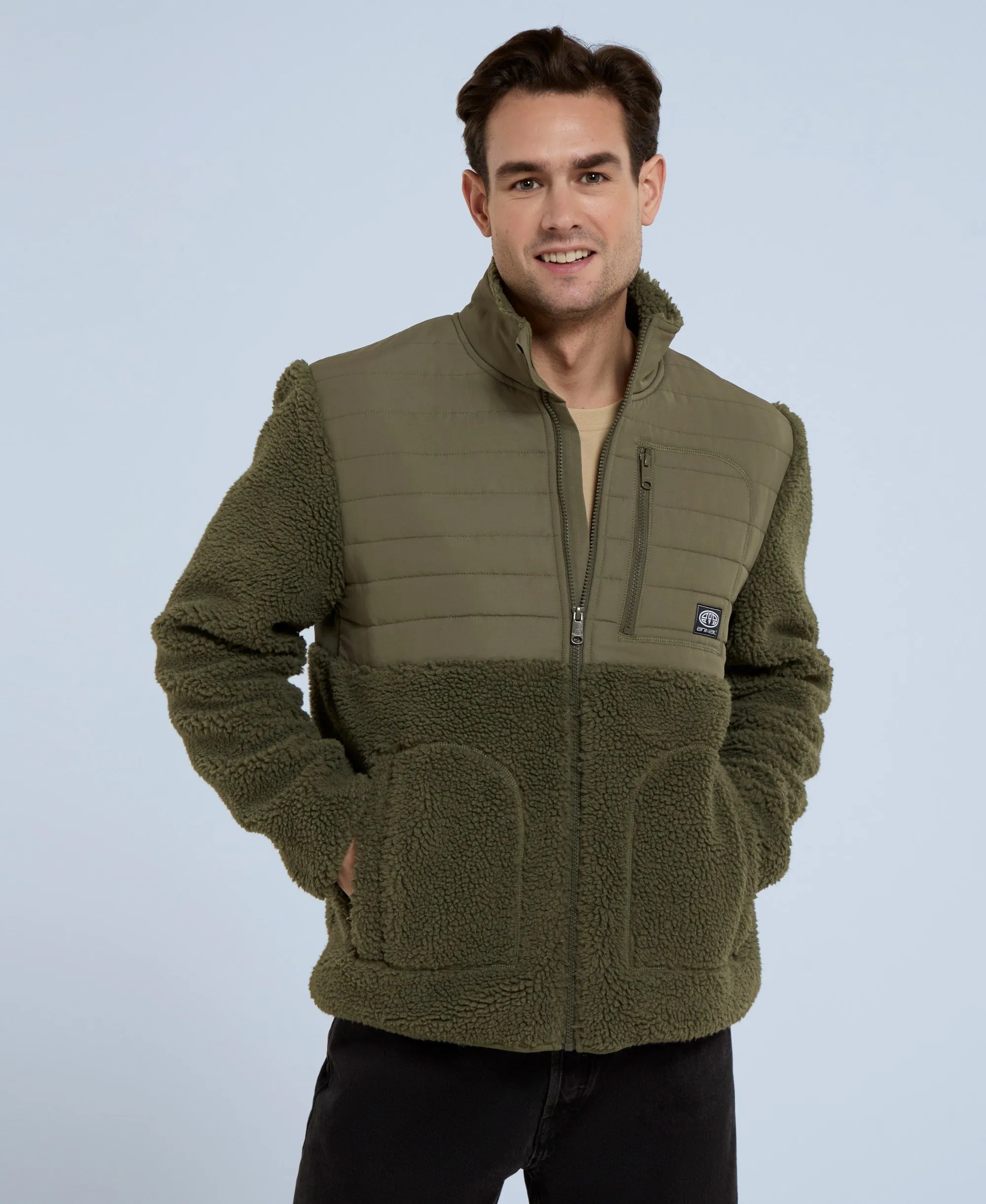 Hennie Mens Borg Jacket - Khaki sold by Animal product image thumbnail 5
