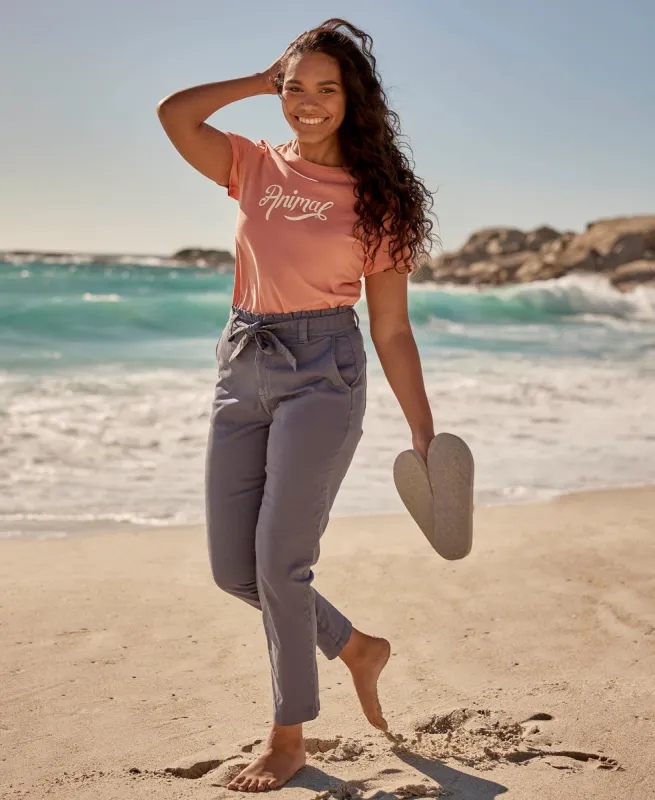Loren Womens Trousers - Navy made by Animal