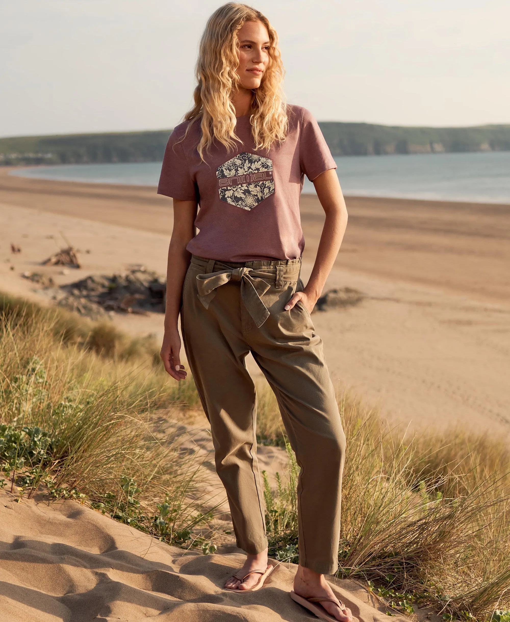 Loren Womens Trousers - Khaki sold by Animal