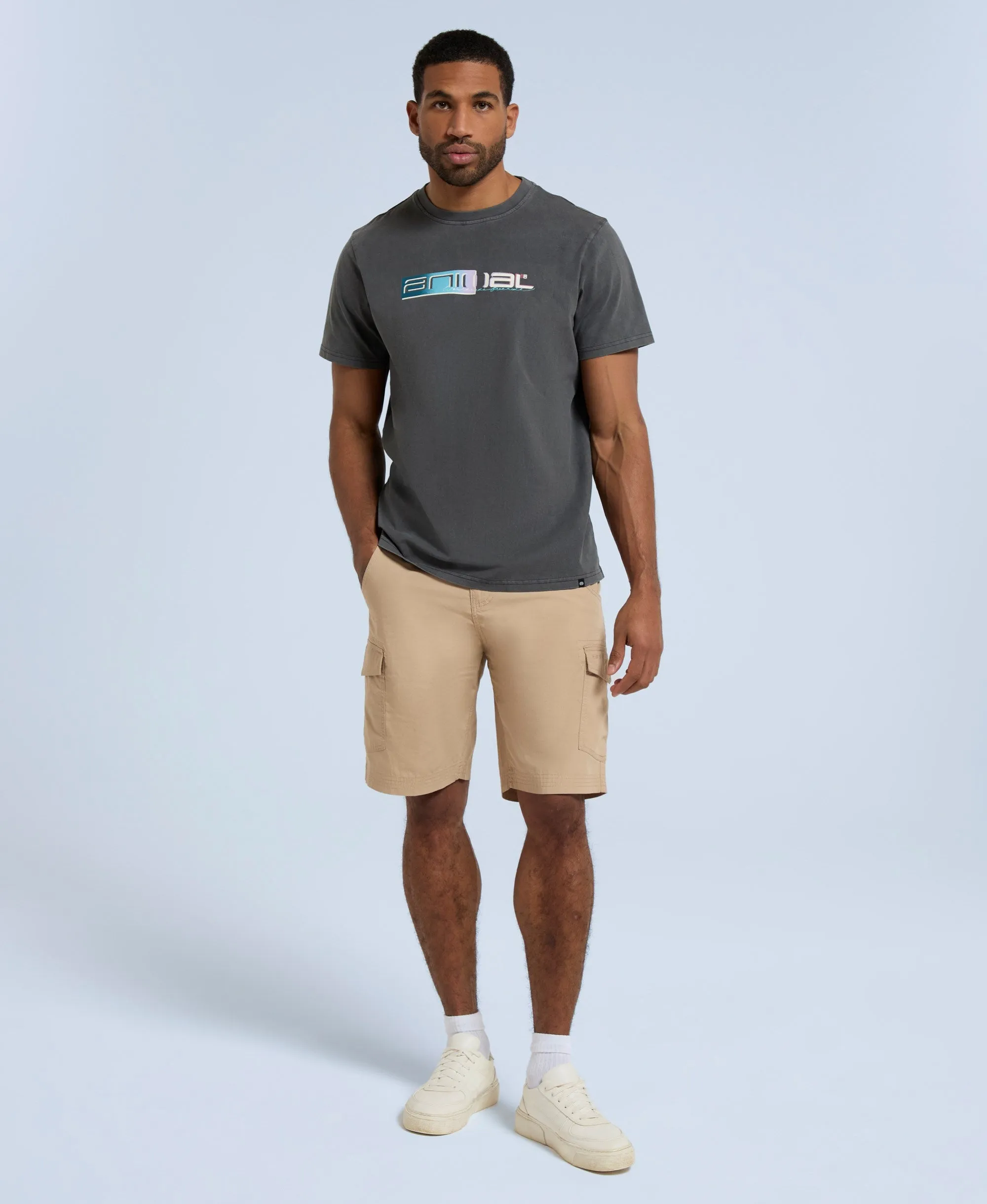 Atlantis Mens Cargo Shorts - Beige sold by Animal product image thumbnail 2