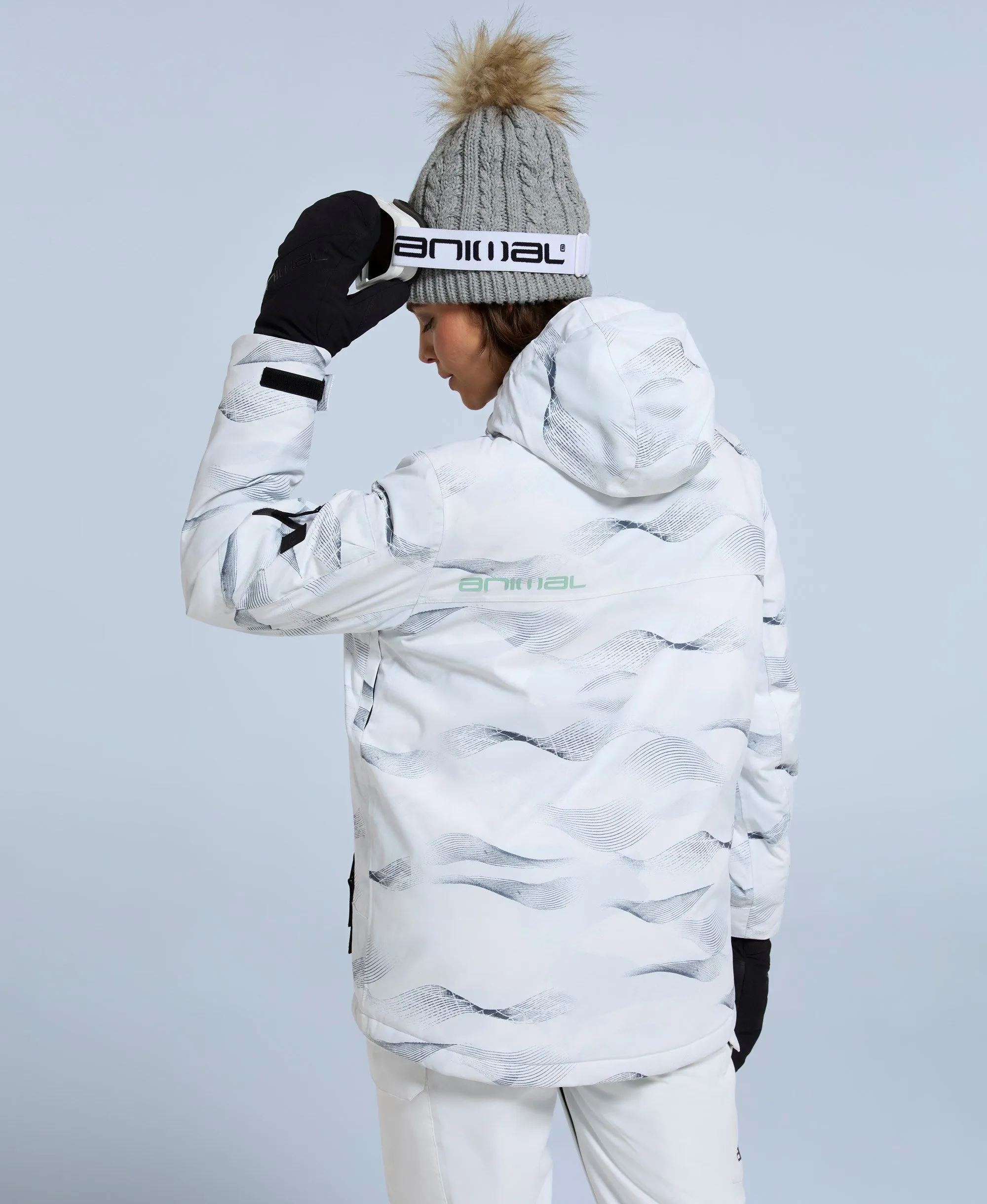 Trail Womens Snow Jacket - White sold by Animal product image thumbnail 4