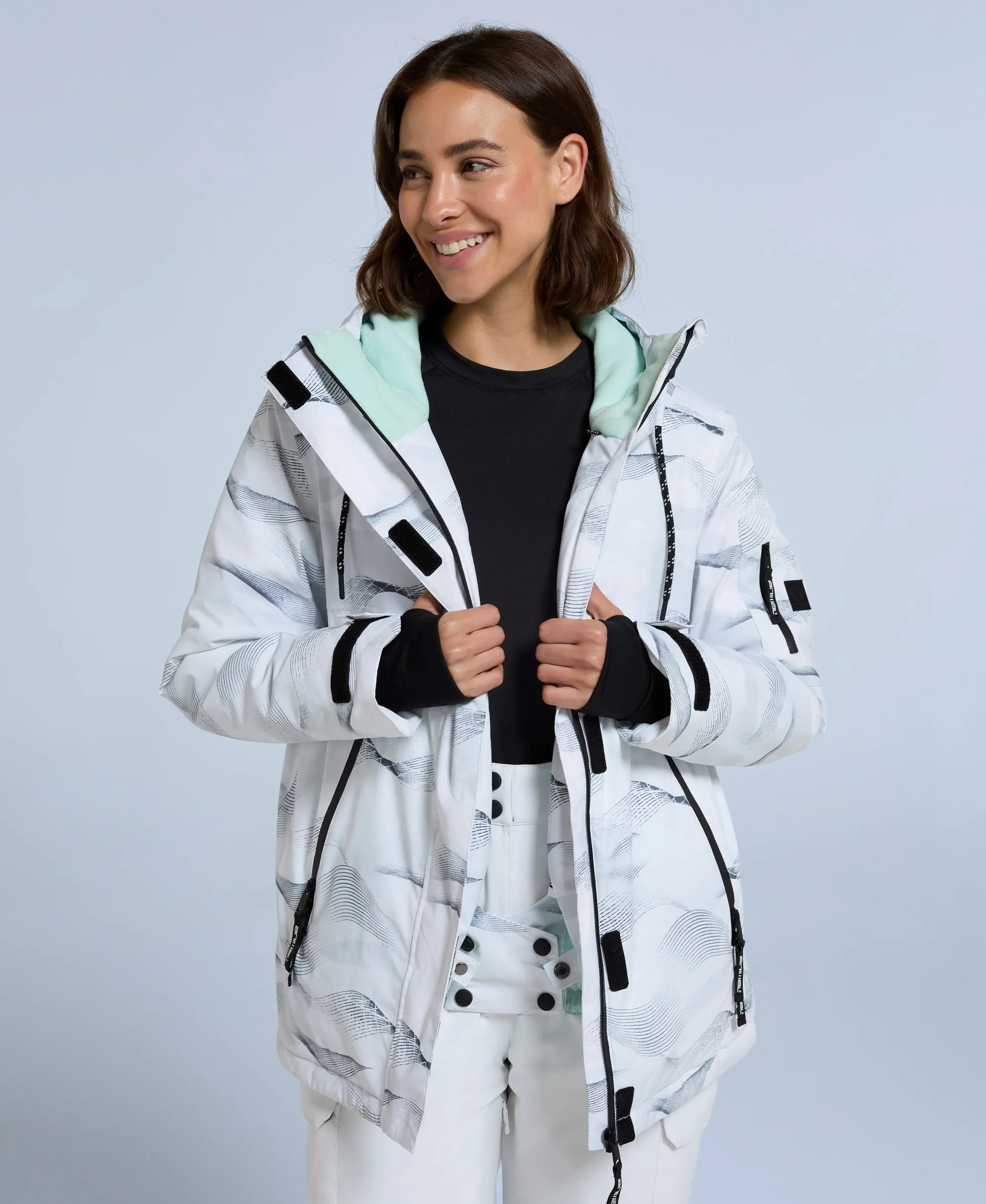 Trail Womens Snow Jacket - White sold by Animal product image thumbnail 5