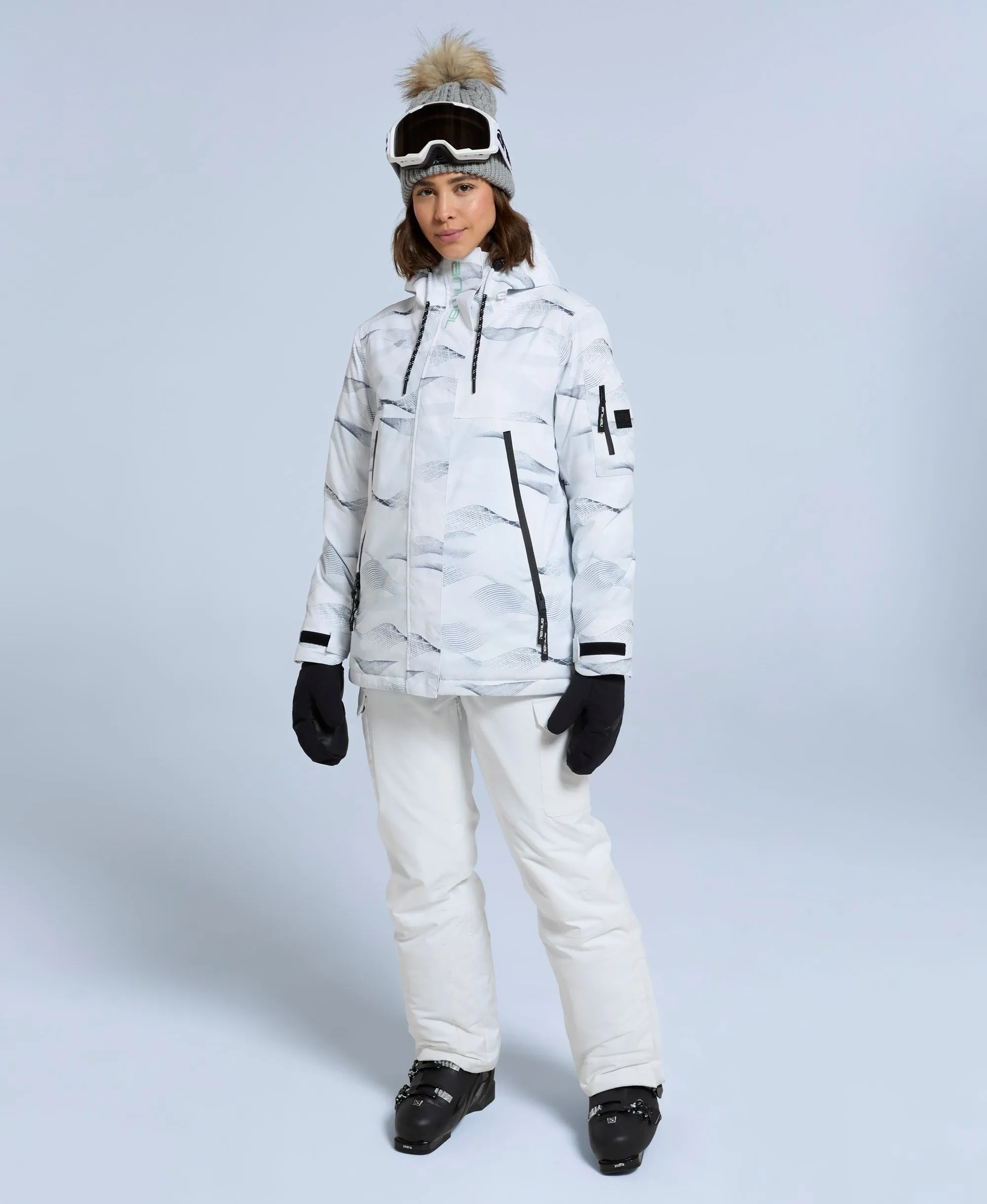 Trail Womens Snow Jacket - White sold by Animal product image thumbnail 3