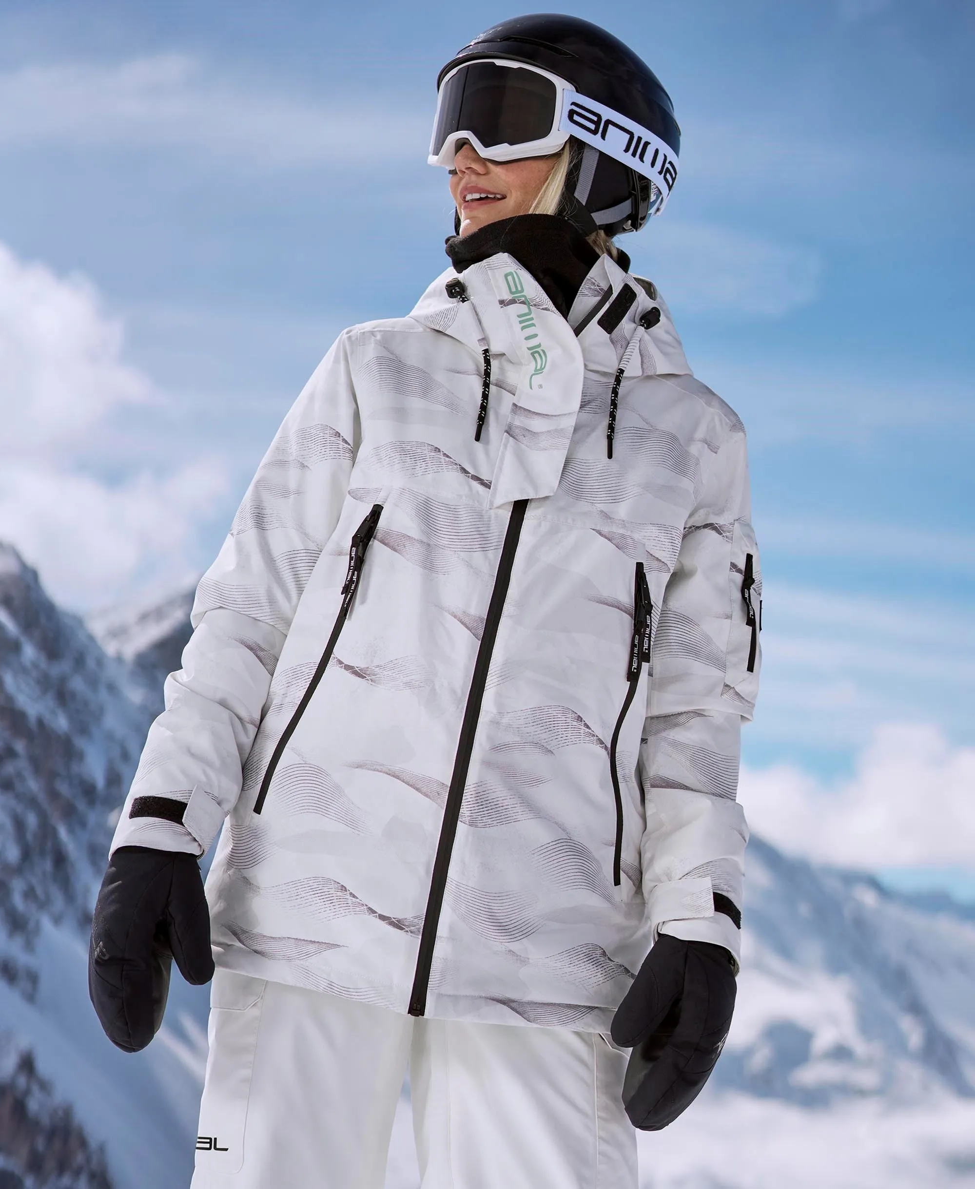 Trail Womens Snow Jacket - White sold by Animal
