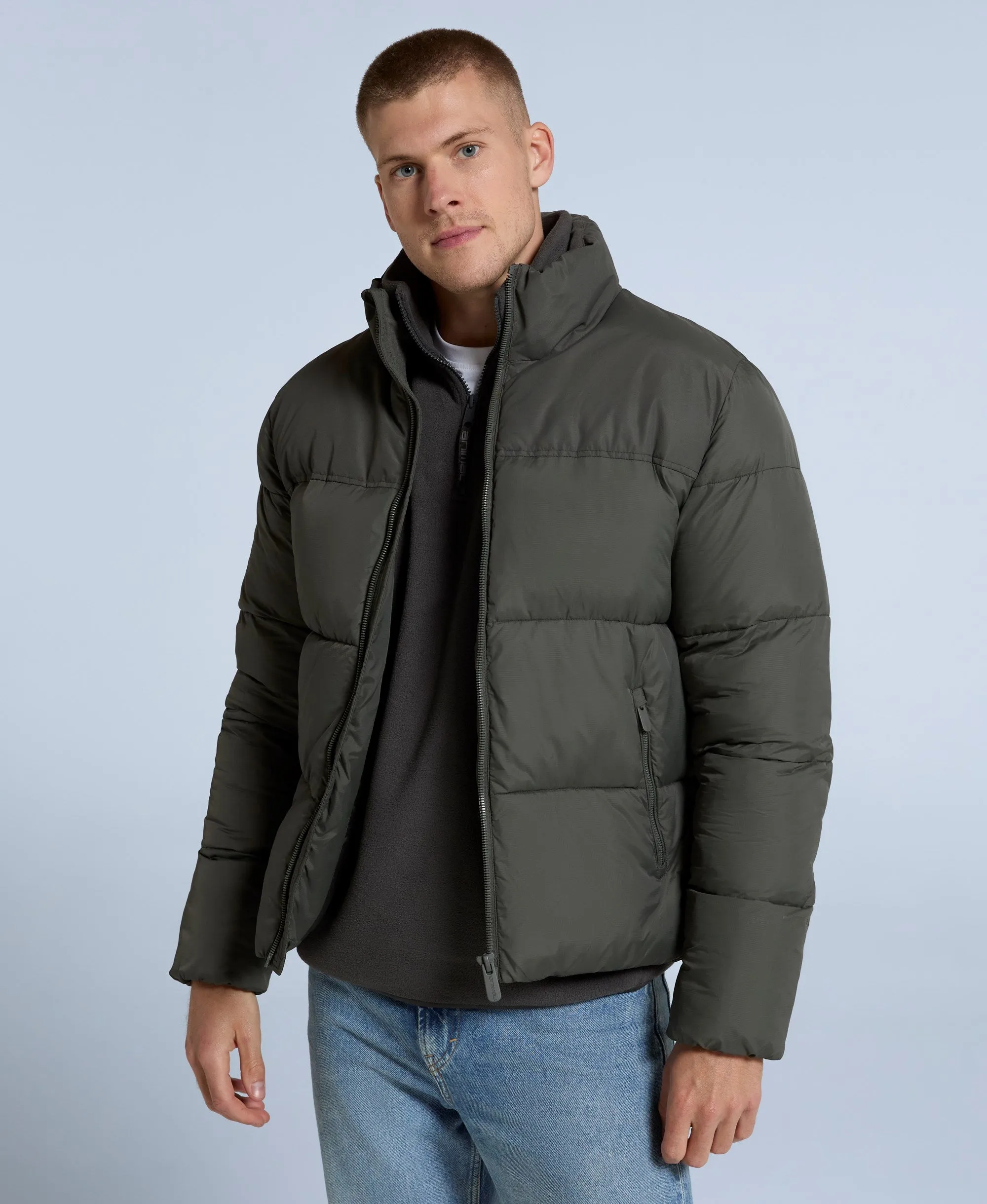 Volt Mens Padded Jacket - Dark Khaki sold by Animal