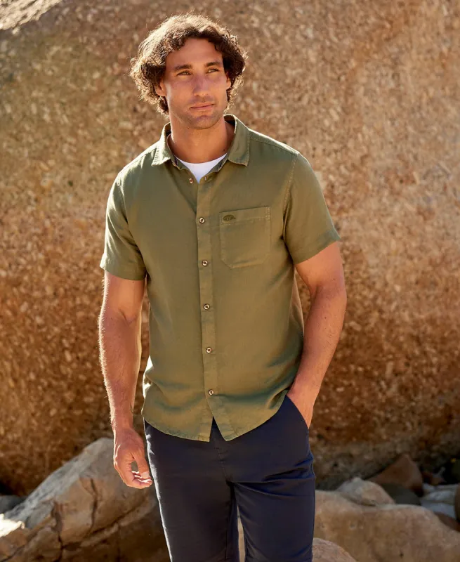 Bayside Mens Shirt - Dark Green sold by Animal