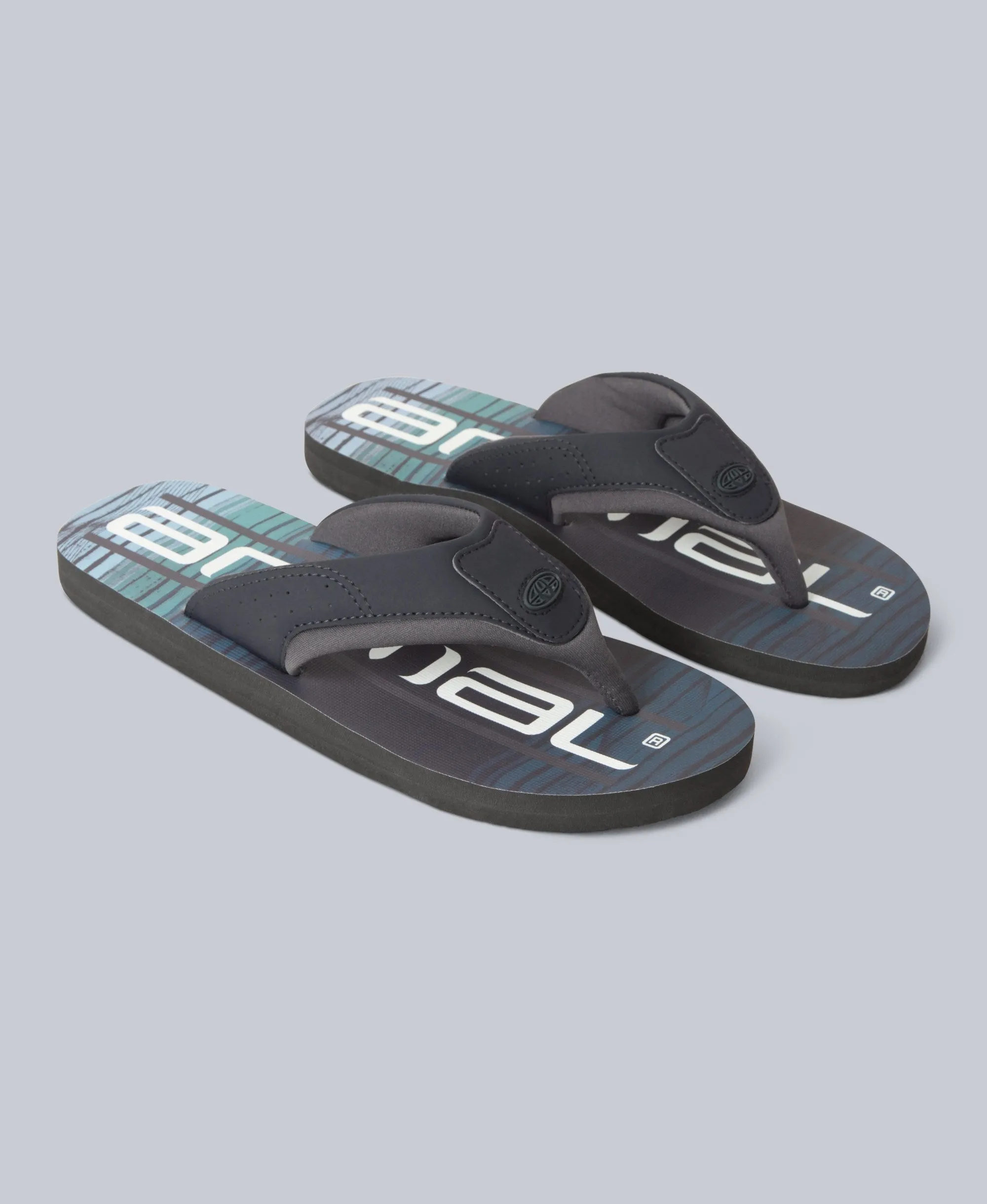 Jekyl Mens Flip-Flops - Charcoal sold by Animal