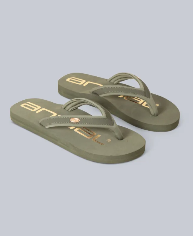 Swish Womens Flip-Flops - Khaki sold by Animal
