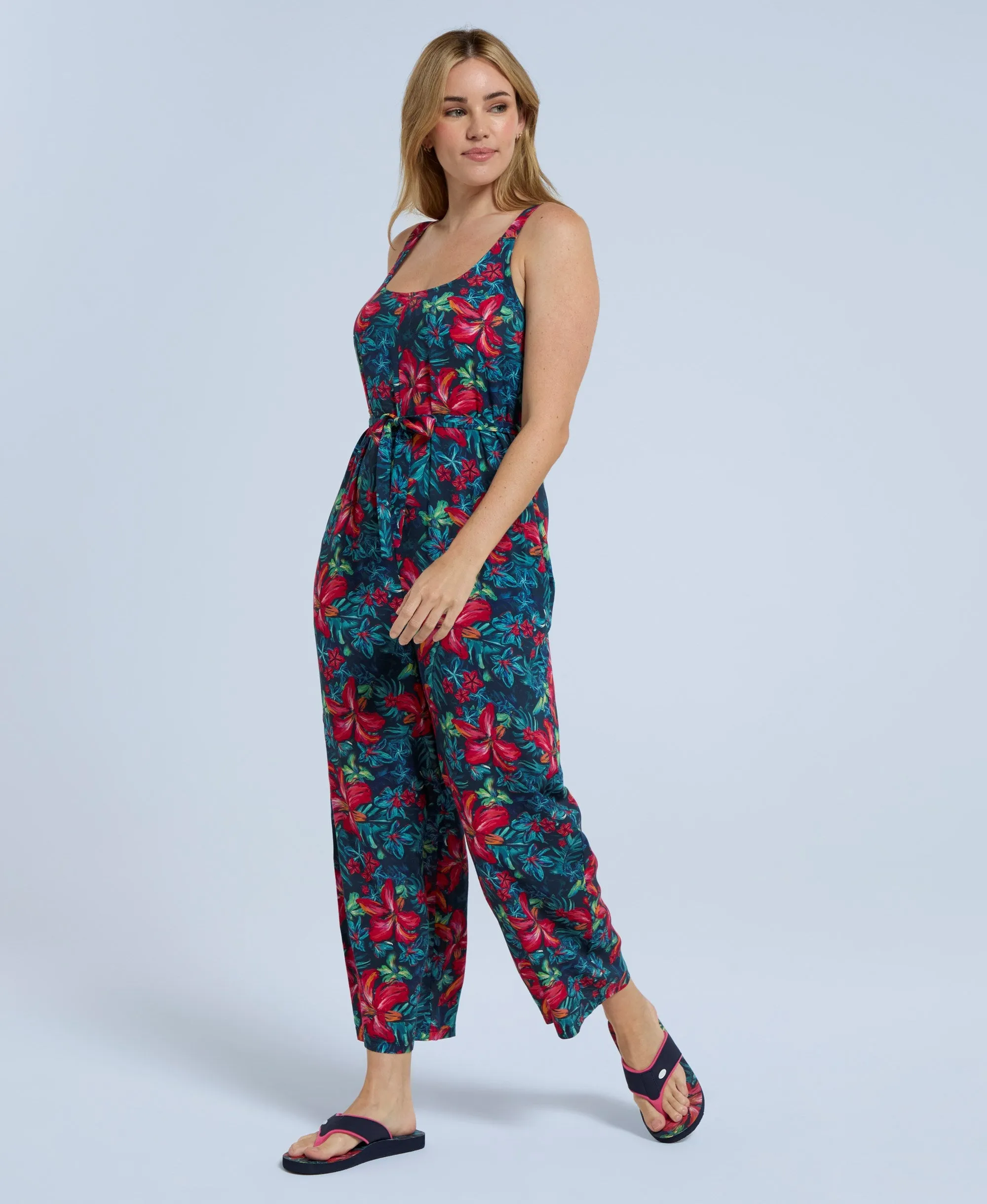Flora Womens Capri Jumpsuit - Red sold by Animal product image thumbnail 2