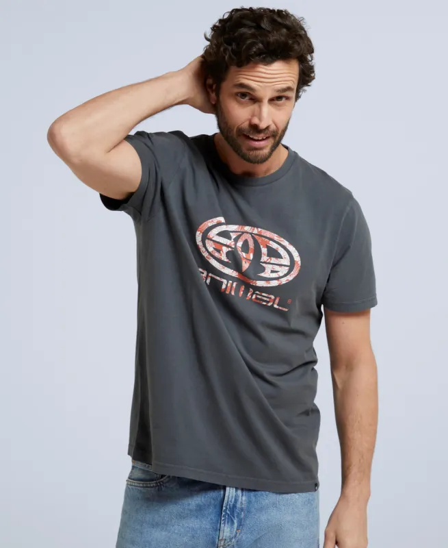 Jacob Mens T-Shirt - Charcoal sold by Animal