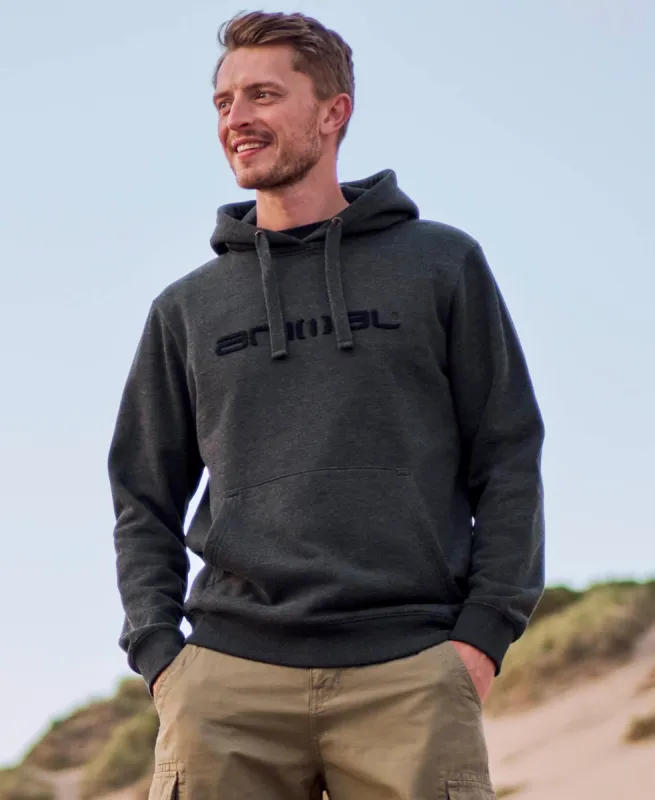 Rocky Mens Hoodie - Dark Grey sold by Animal